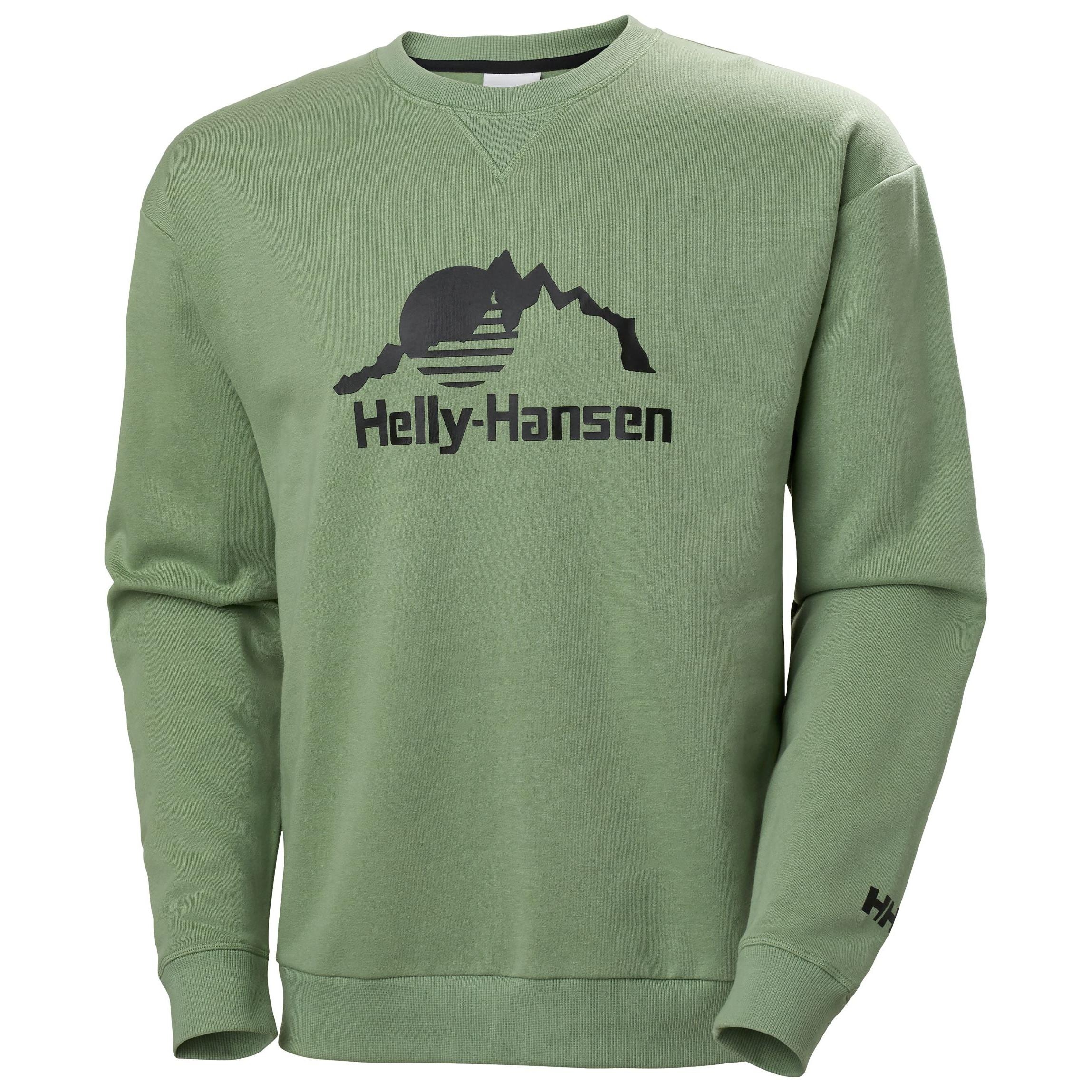 Yu Crew Sweater 2.0 in Jade – mit Rundhalsausschnitt und HH-Grafik