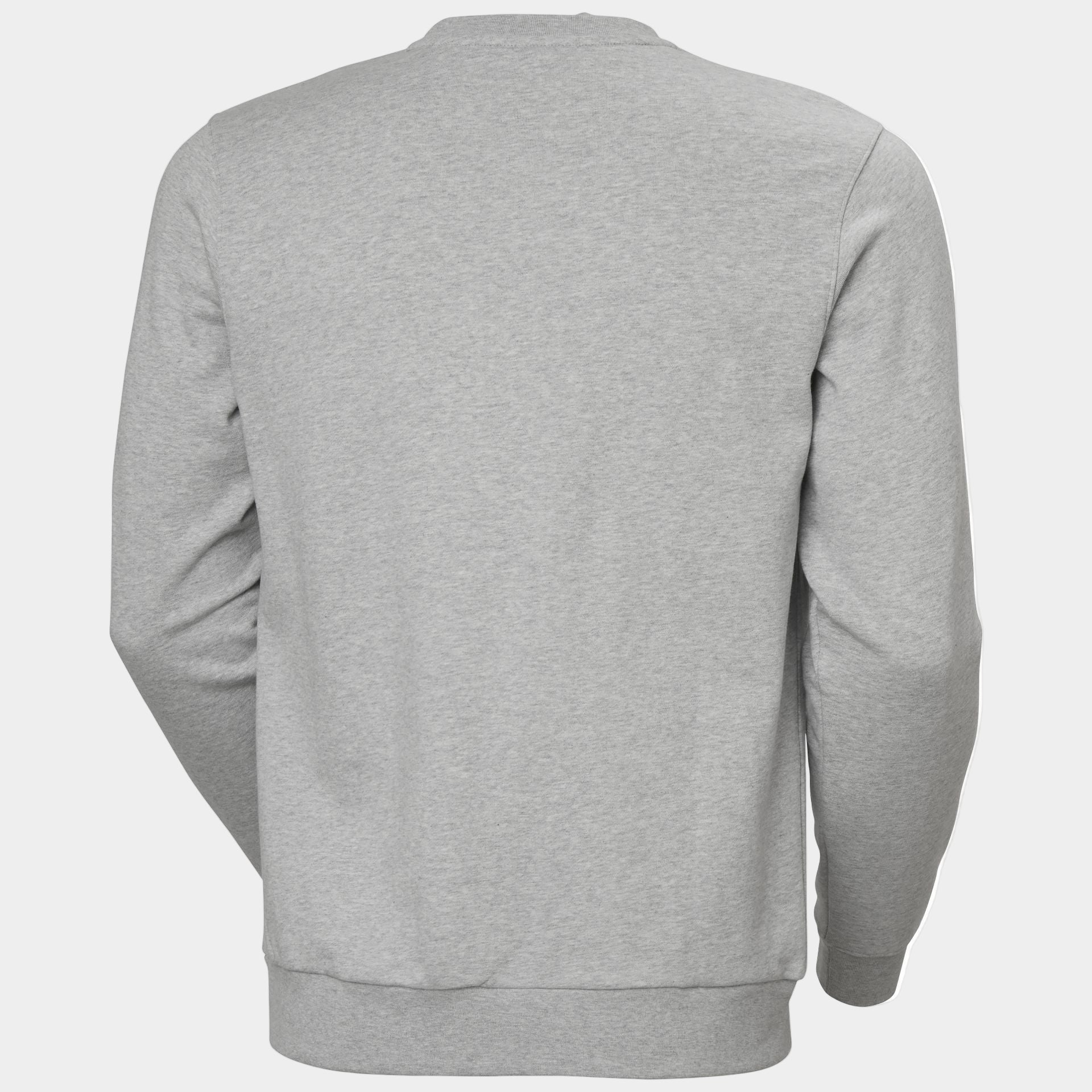 Rückansicht des grauen HH Sweatshirts – klare Linien, klassischer Schnitt