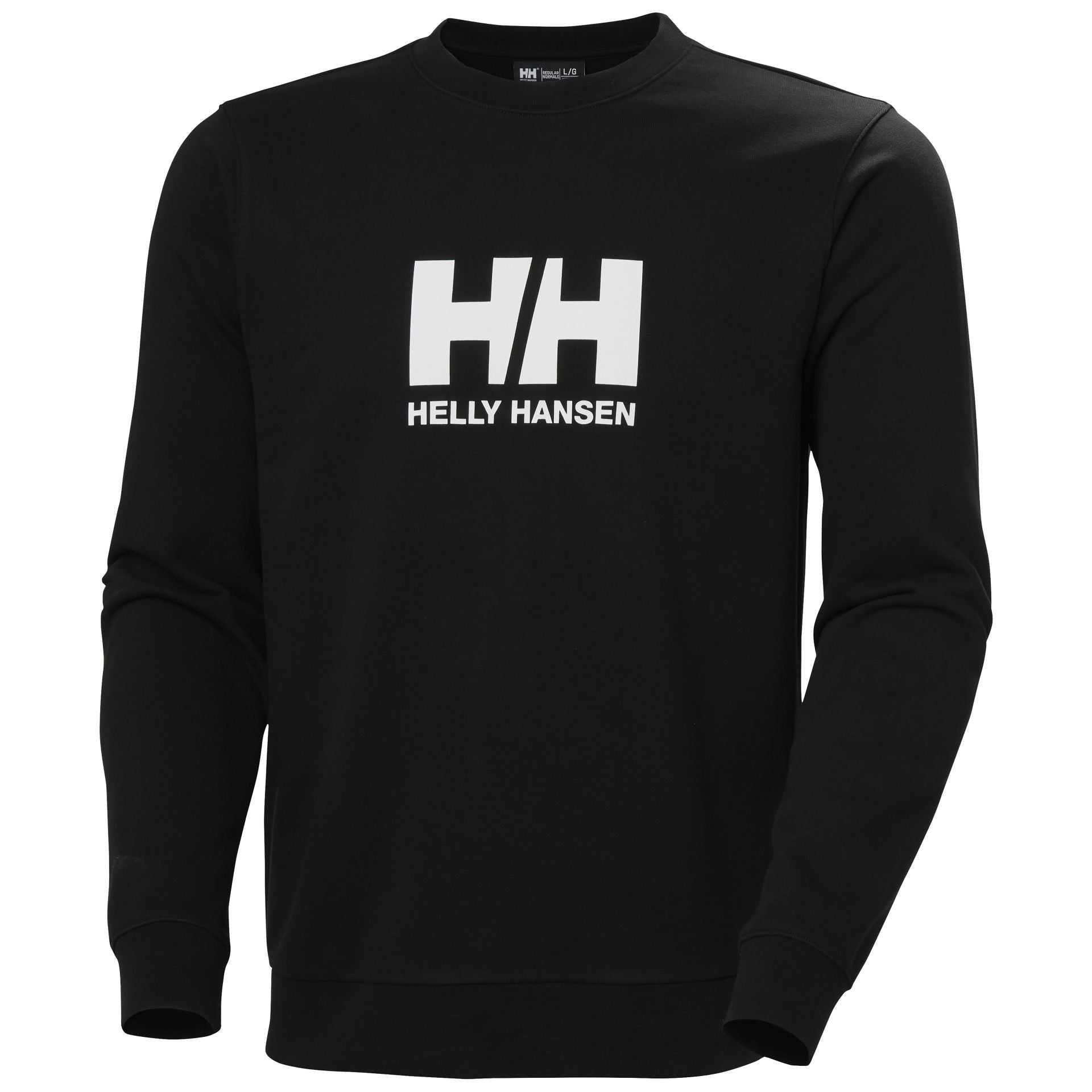 Helly Hansen Herren Sweatshirt in Schwarz – Vorderansicht mit Rundhals & Logo