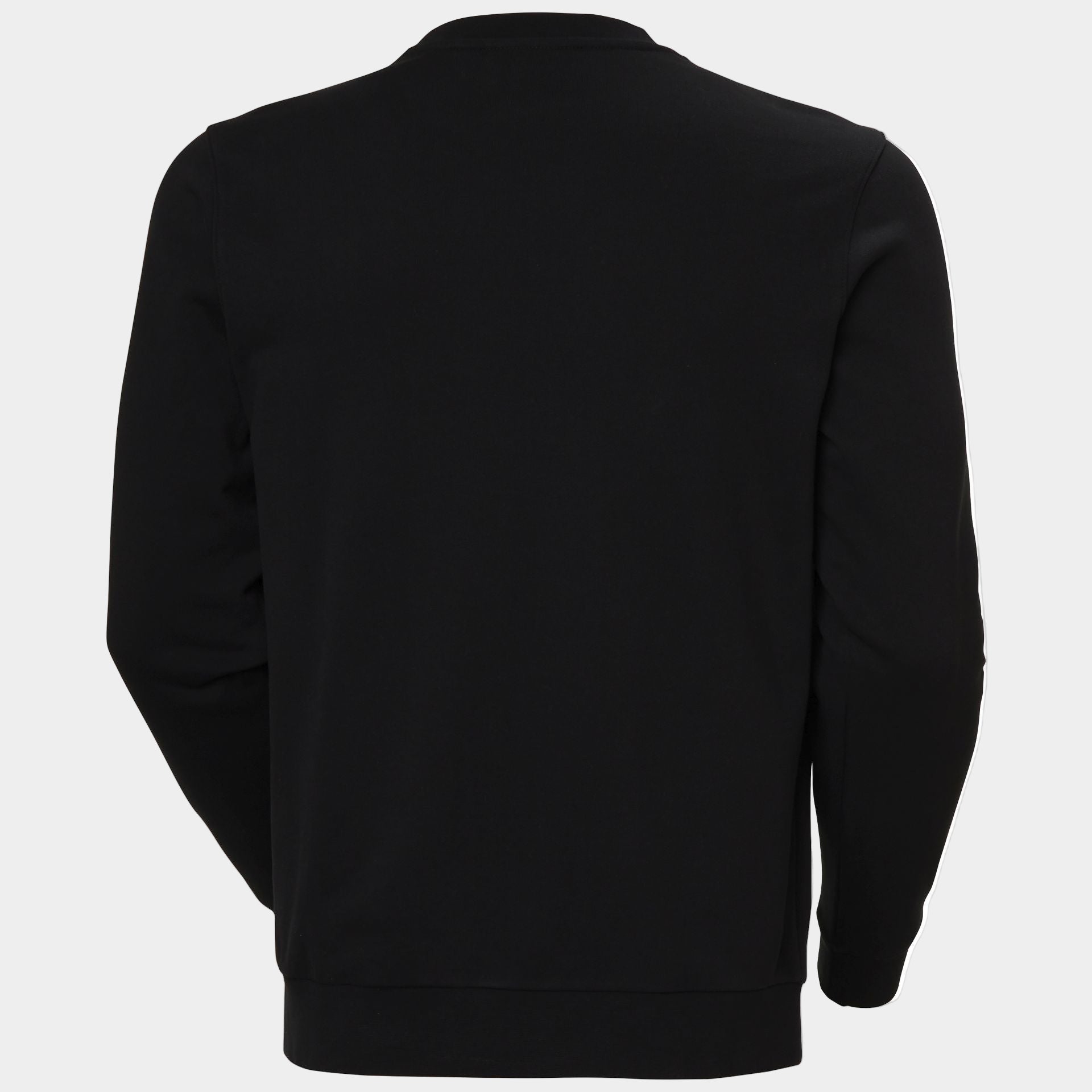 Rückansicht des schwarzen HH Sweatshirts – klassischer Schnitt, klare Linien
