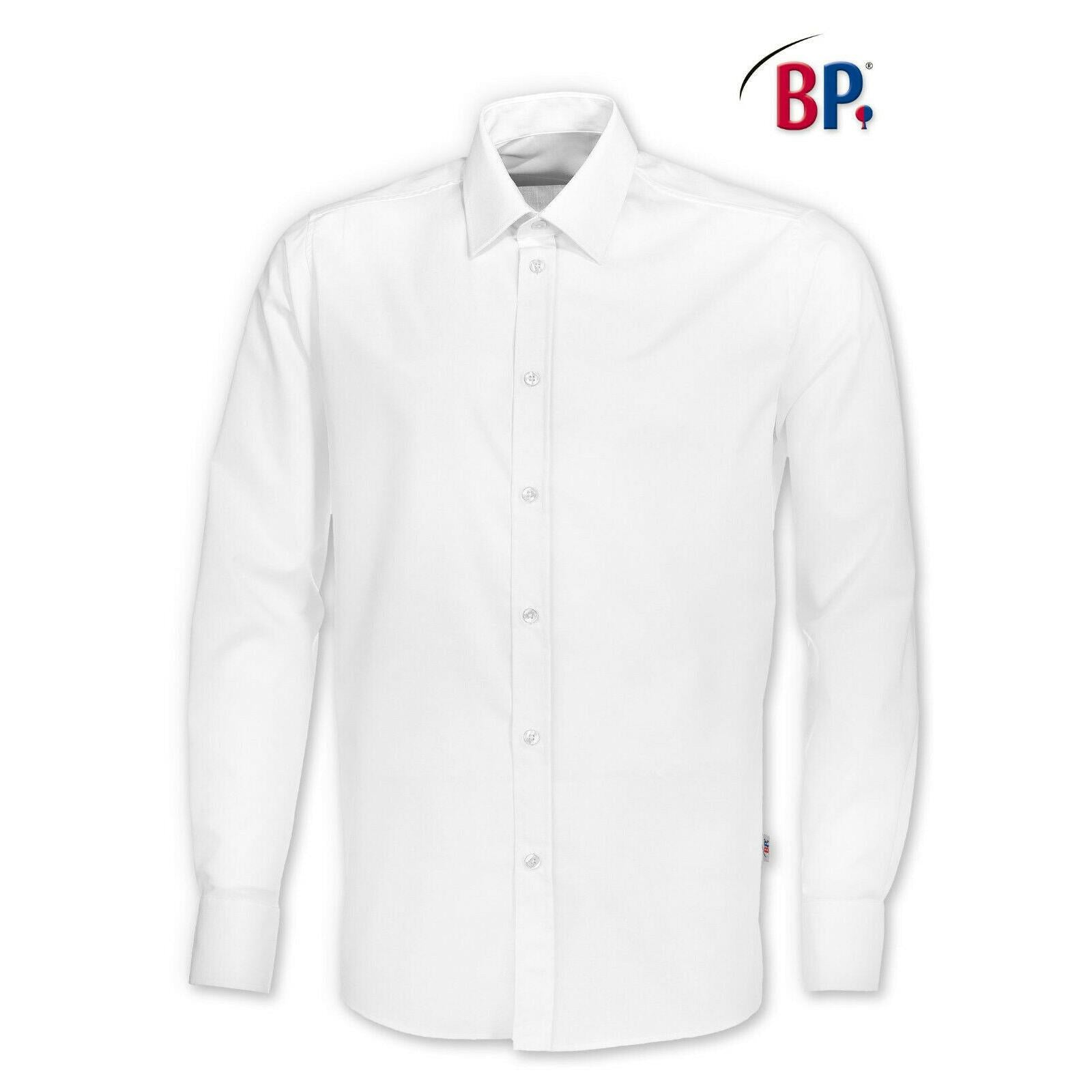 BP® STRETCH-Herrenhemd 1563 weiß reguar fit Langarm Hemd