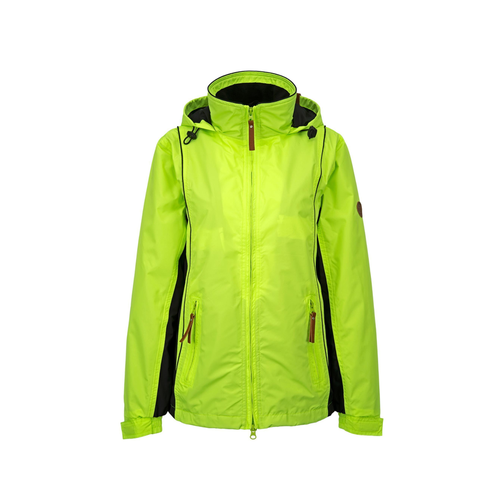 Vorderansicht der Brigg Damen Outdoorjacke SWANTJE in Neongelb