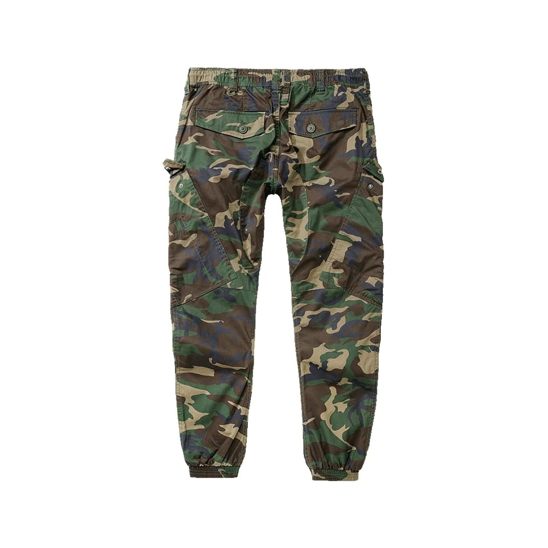 Rückansicht Brandit Ray Vintage Pants woodland mit verstärktem Gesäß