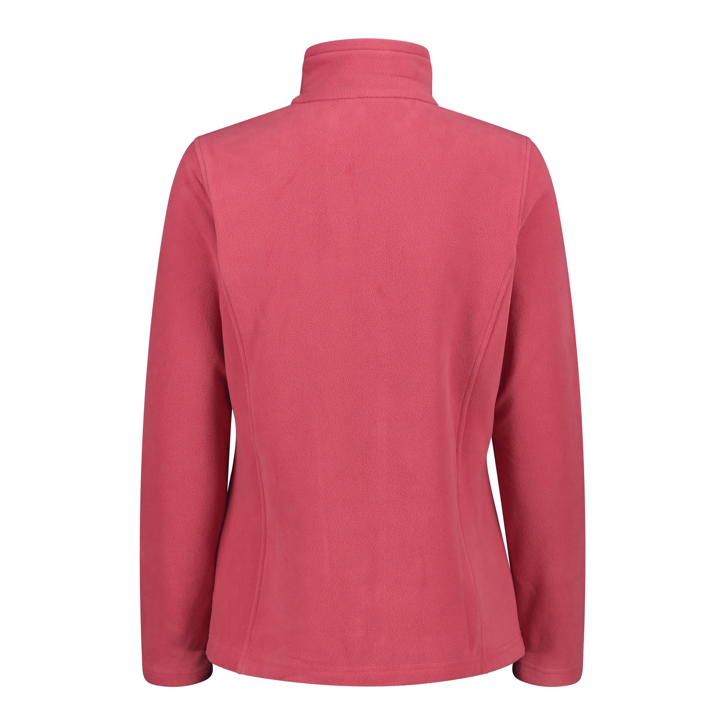 Rückansicht der ArcticFleece® Damenjacke – schlichtes Design in cherry