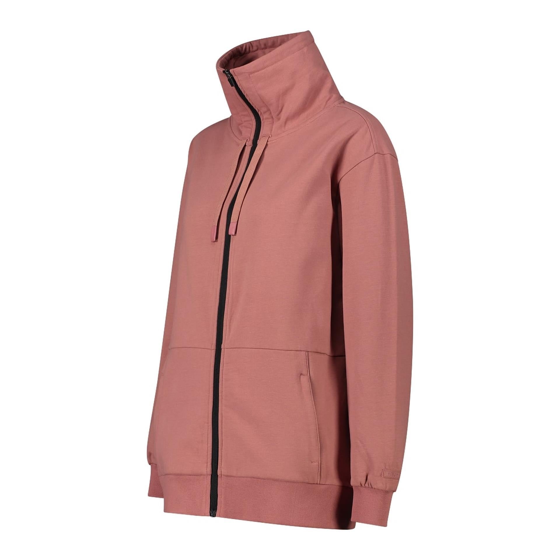 Stretch-Fleecejacke für Damen seitlich fotografiert