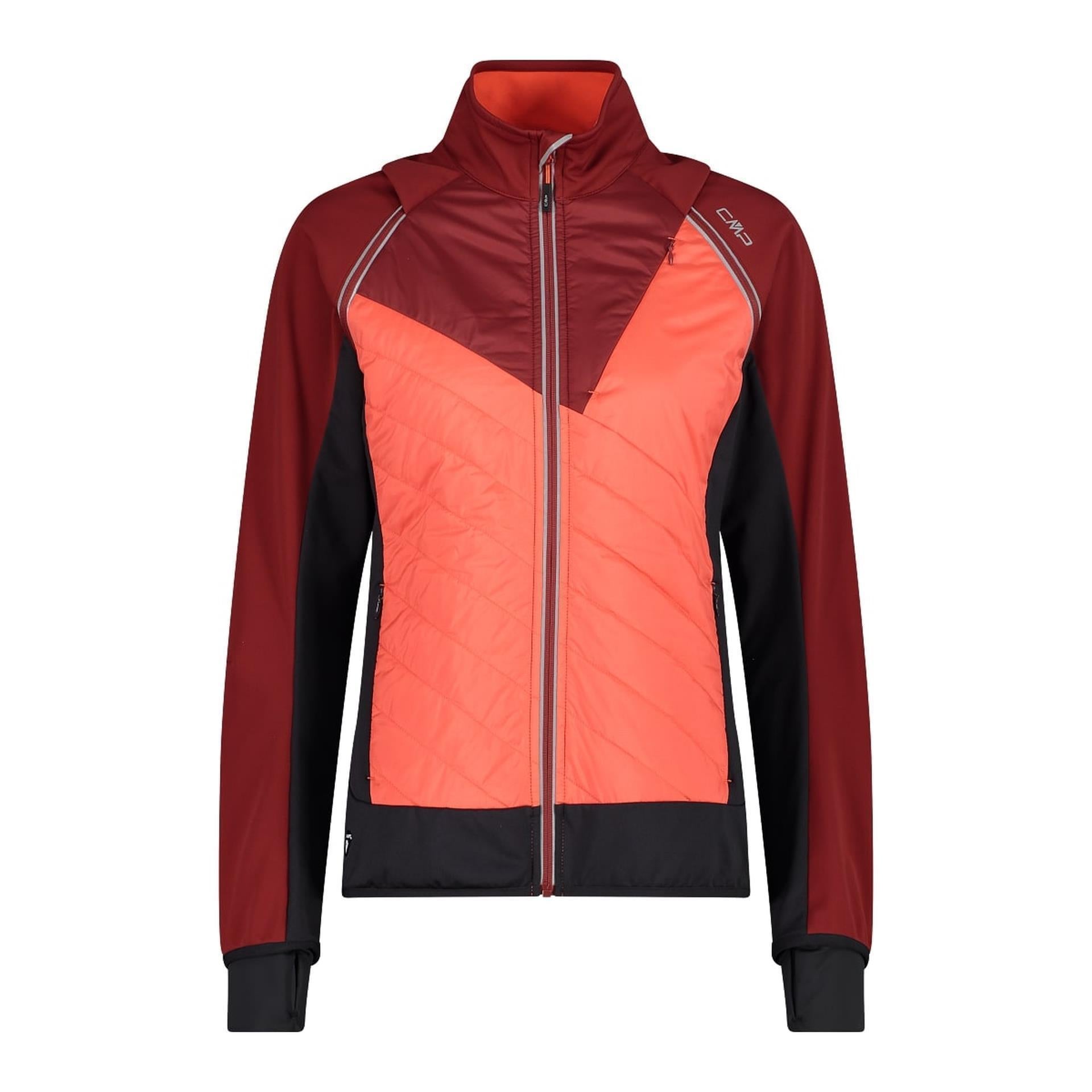 Damenjacke mit wattierter Vorderseite, ClimaProtect-Membran und ergonomischer Passform für Outdoor-Aktivitäten