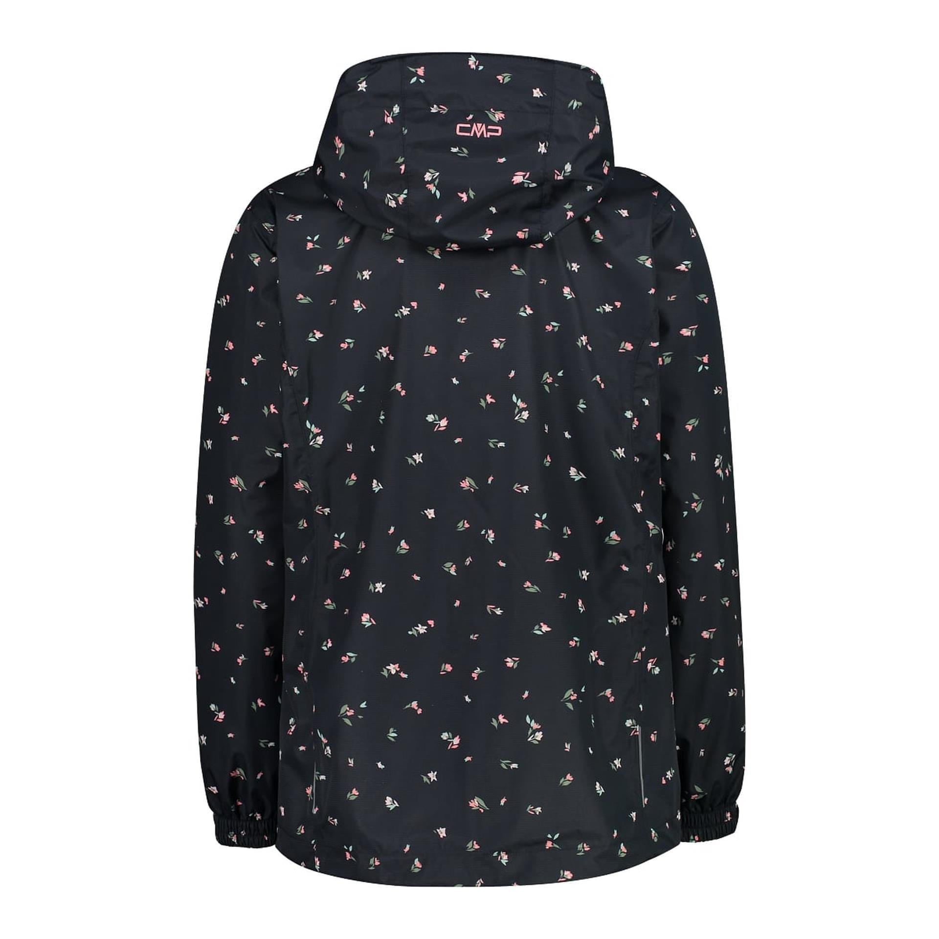 Wasserdichte CMP Outdoorjacke für Damen – Rückseite mit Kapuze