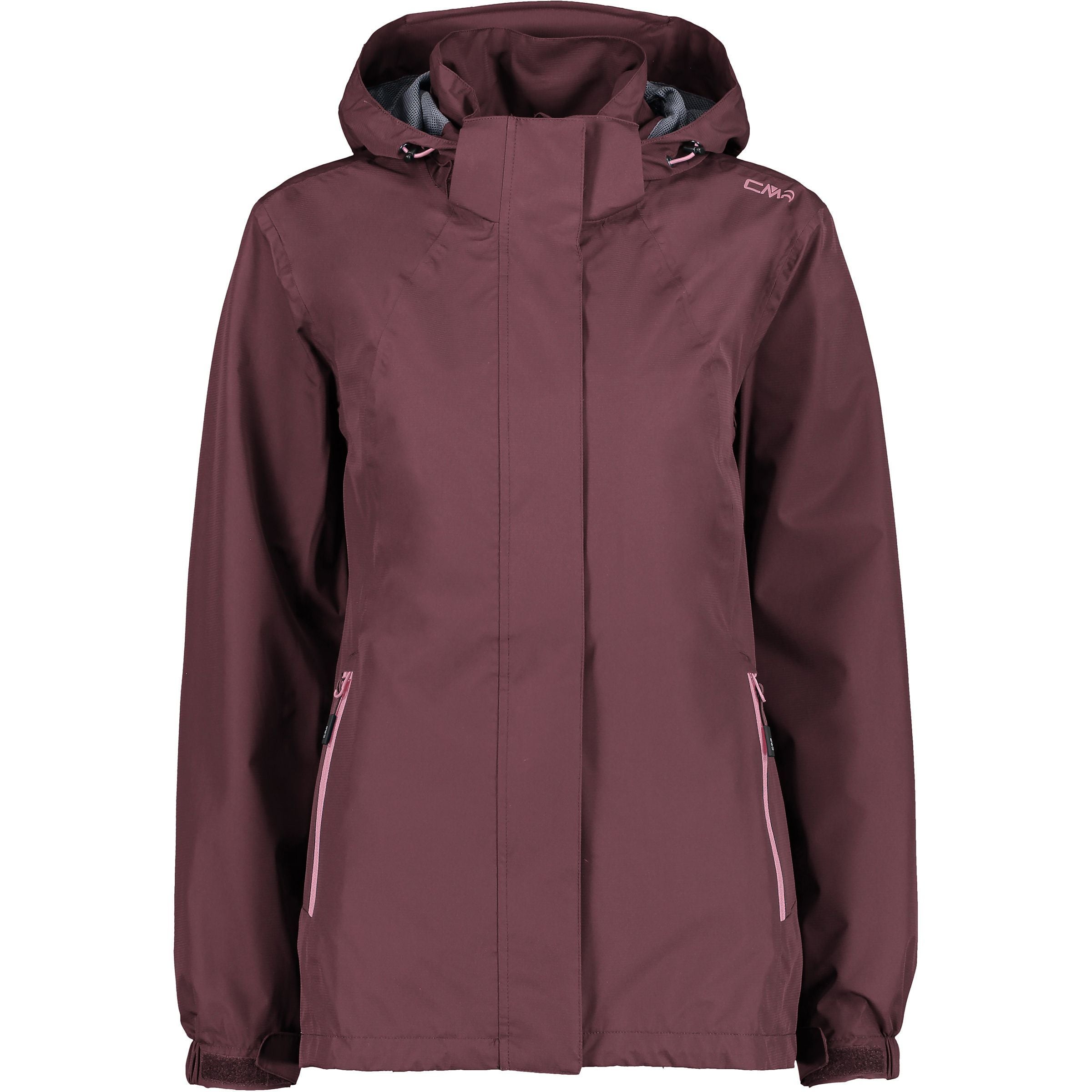 CMP Damen Regenjacke Zip Hood Jacket 32X5826 plum