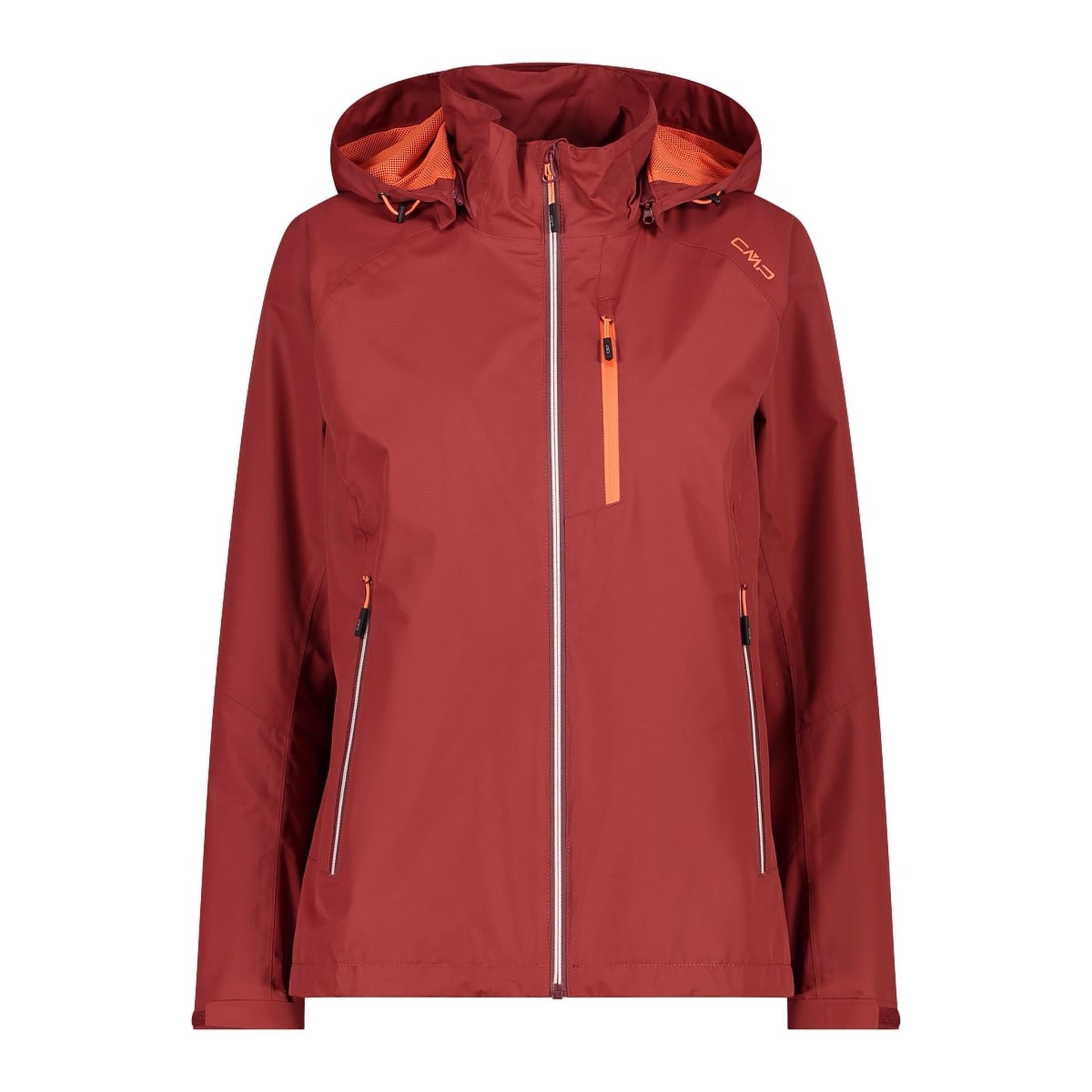 Damen Ripstop Regenjacke mit Kapuze und 10.000 mm Wassersäule – Vorderansicht