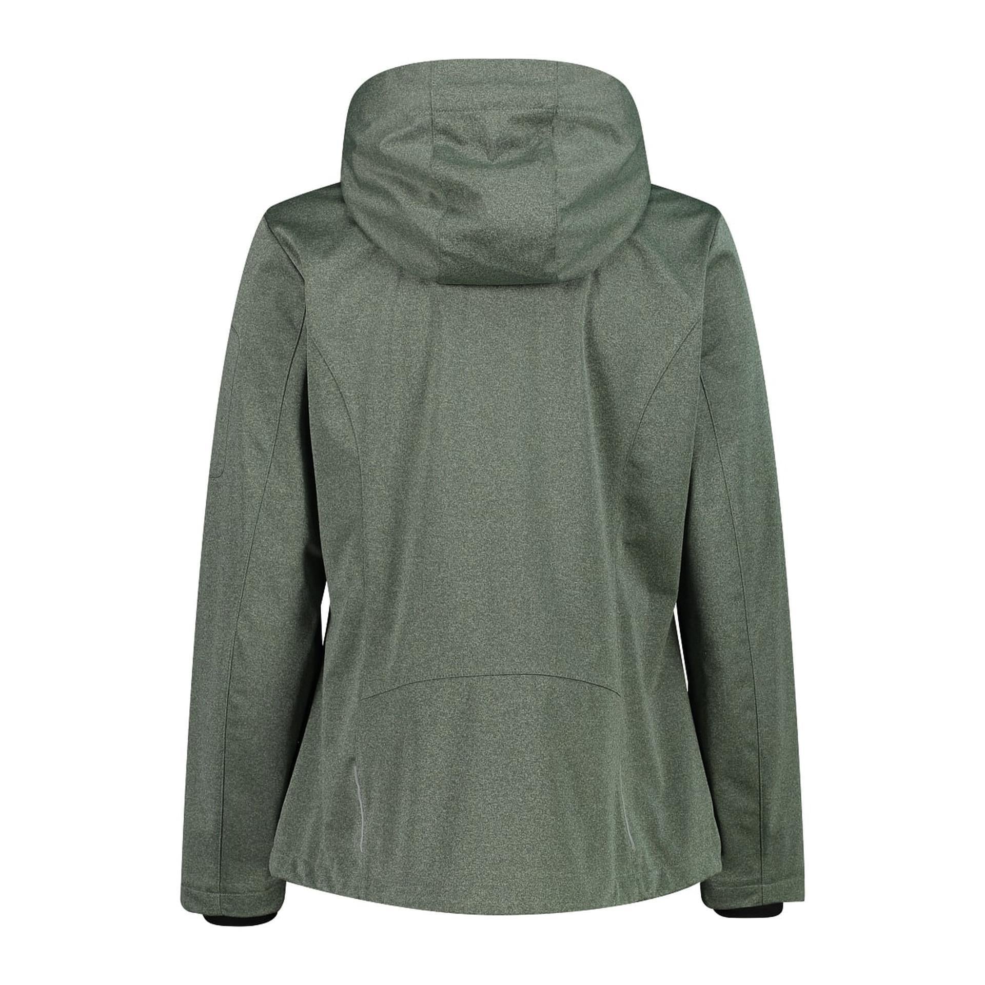 CMP Softshelljacke Damen – Rückansicht mit reflektierenden Details