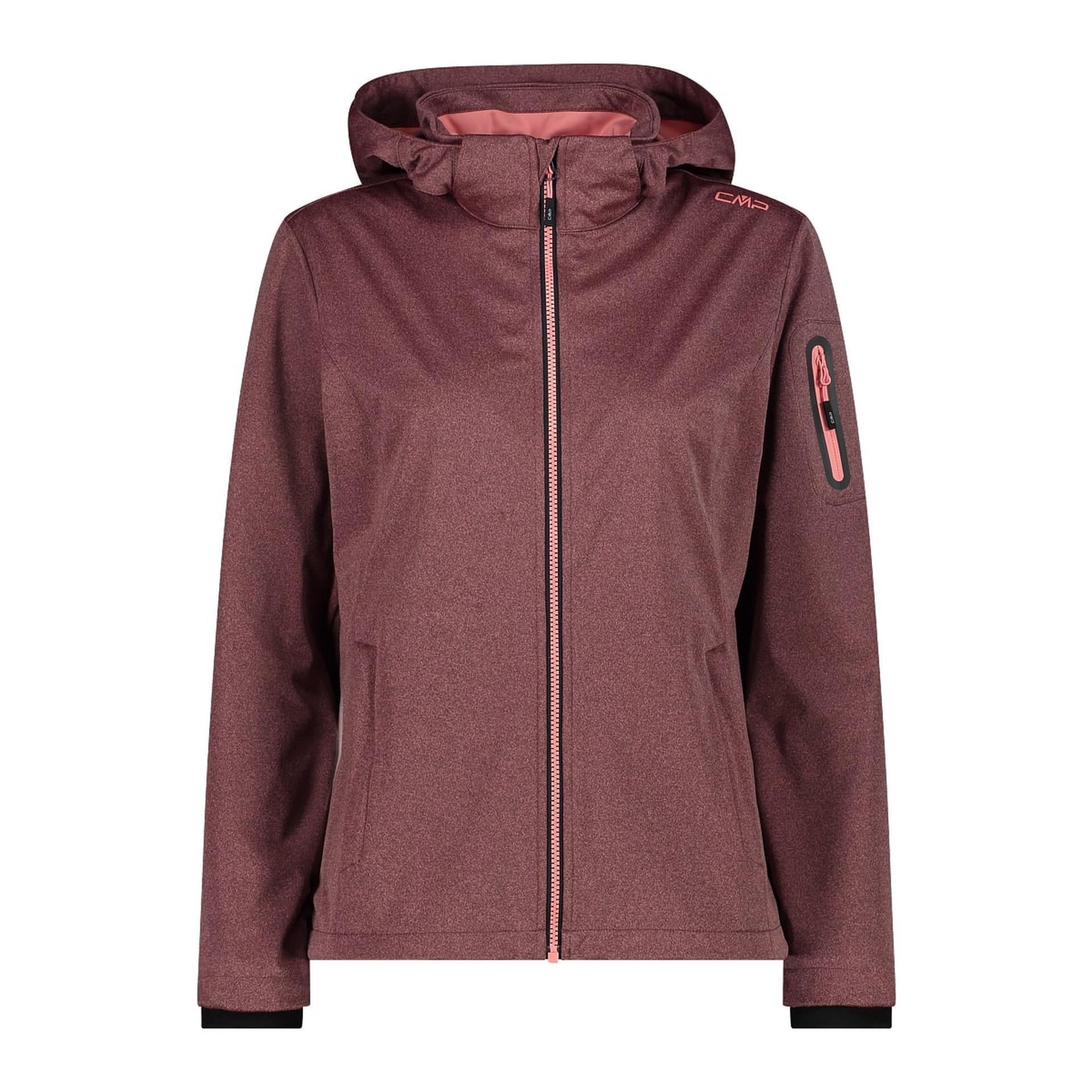 Damen Softshelljacke in orchidea mit hochschließendem Reißverschluss