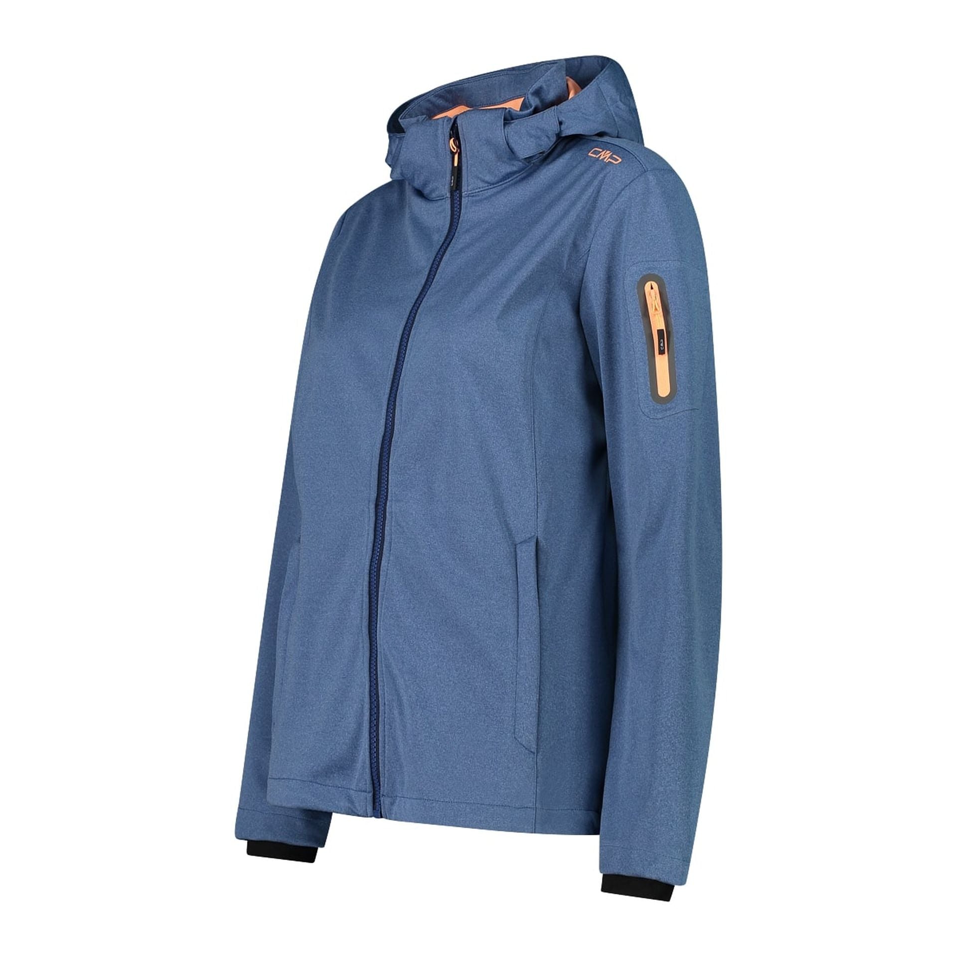 CMP Damen Softshelljacke Women Jacket Zip Hood 39A5016M dusty blue meliert