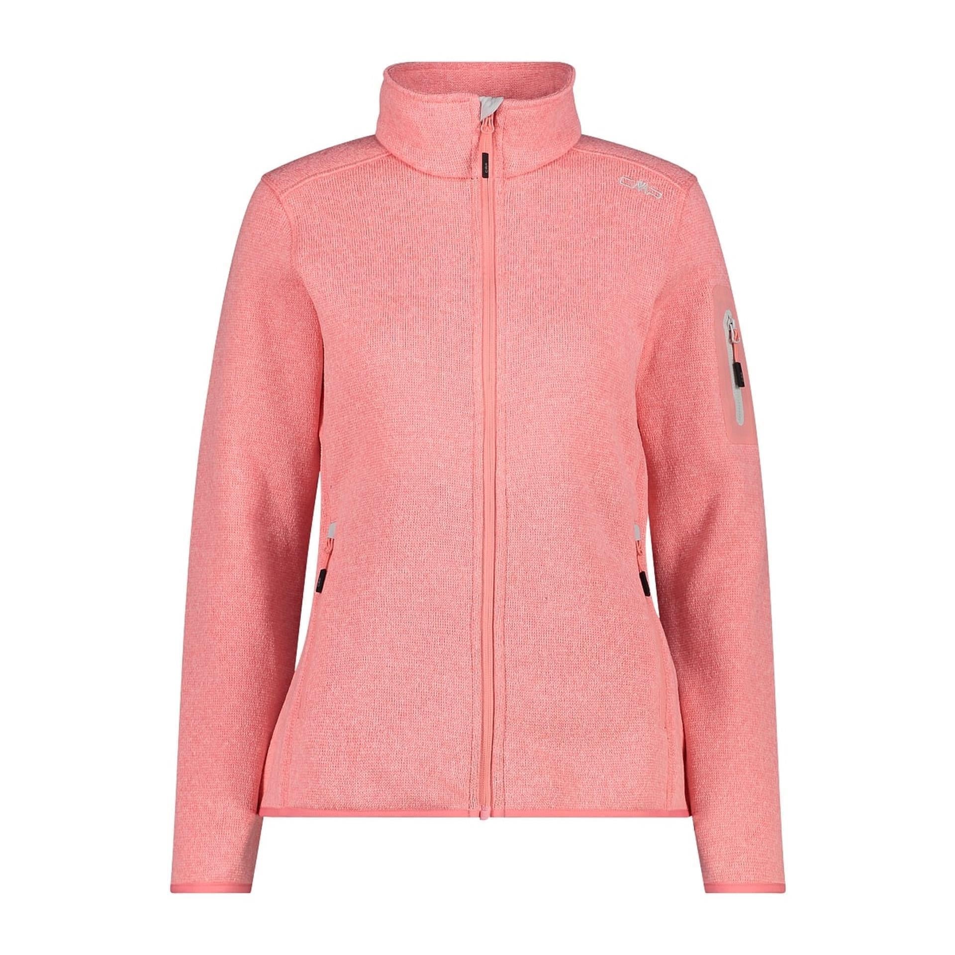 CMP Damen-Fleecejacke in pesca-gesso mit Reißverschluss