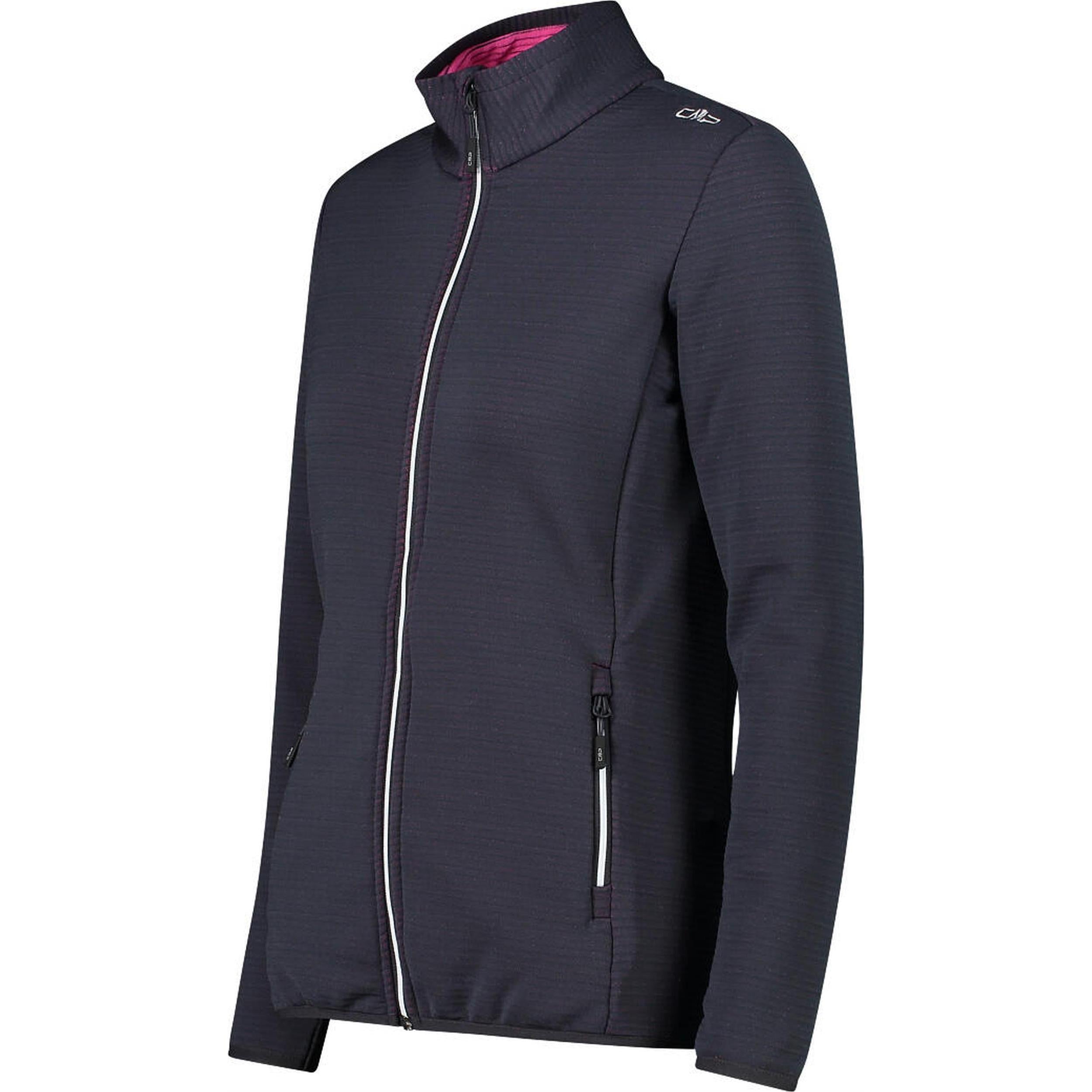 CMP Woman Jacket Stretch Performance Fleece 32E7006 antracite-purple fluo