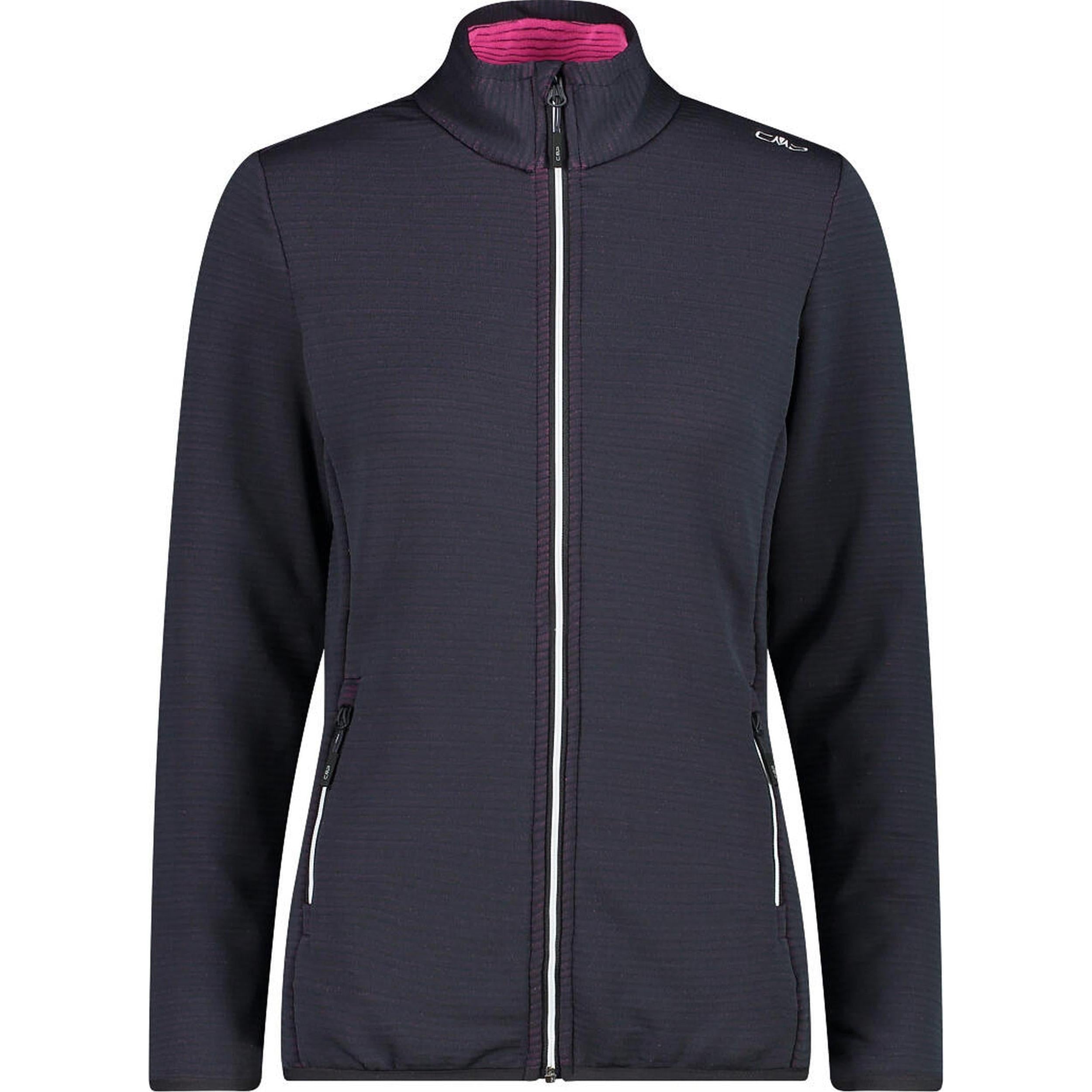 CMP Woman Jacket Stretch Performance Fleece 32E7006 antracite-purple fluo