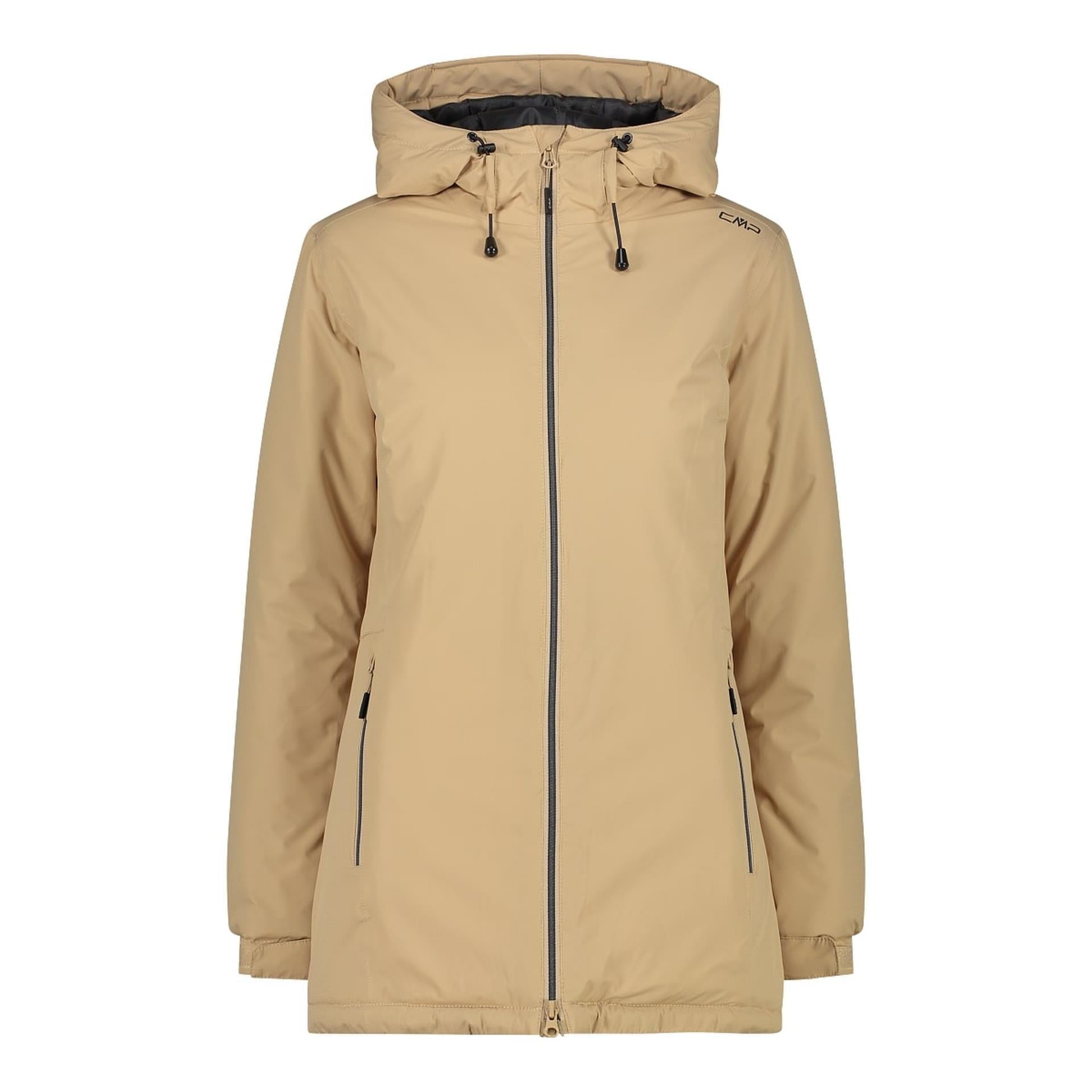 Damen Ripstop Winterjacke mit Kapuze – Vorderansicht