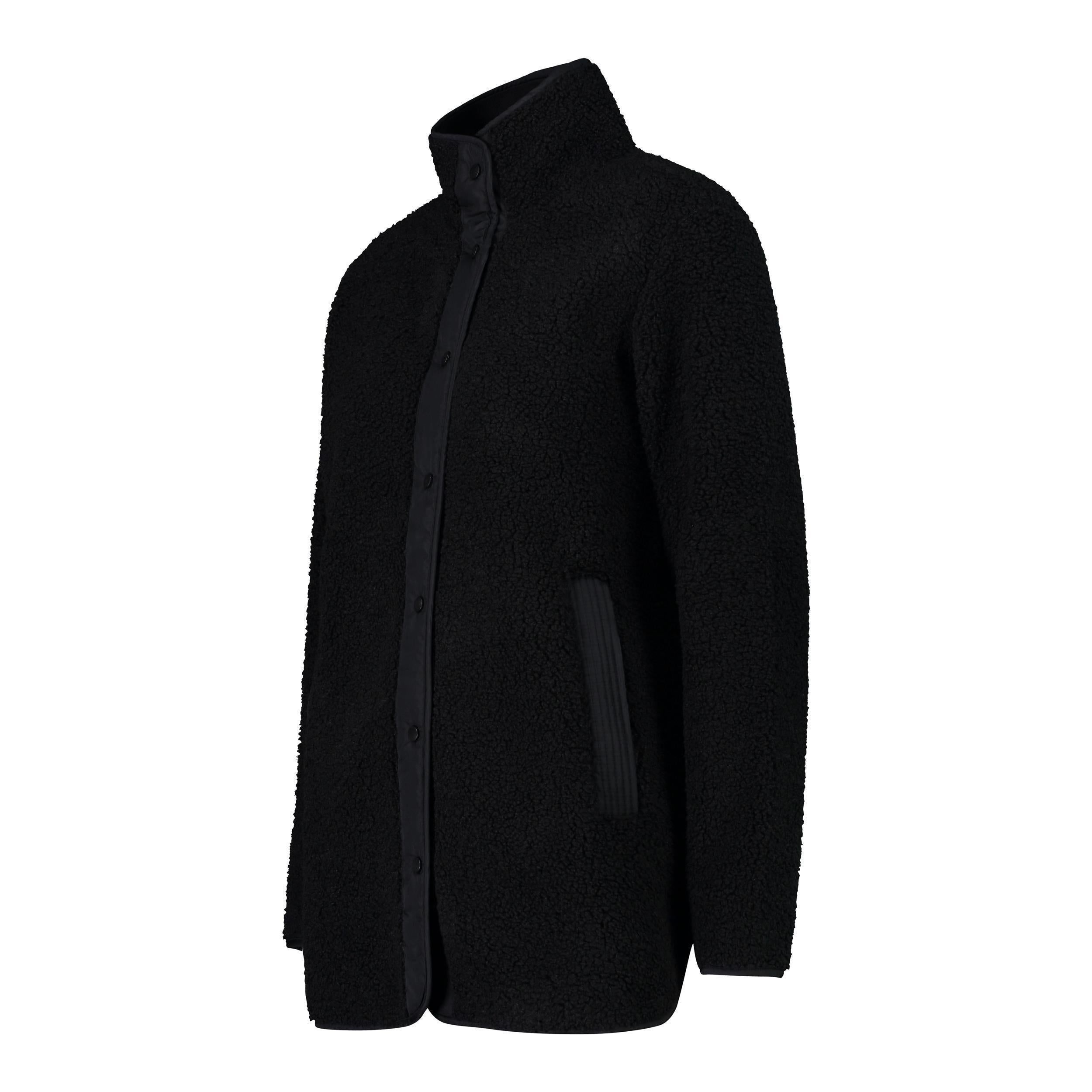 Seitenansicht der CMP Damen Langjacke mit HighLoft®-Fleece