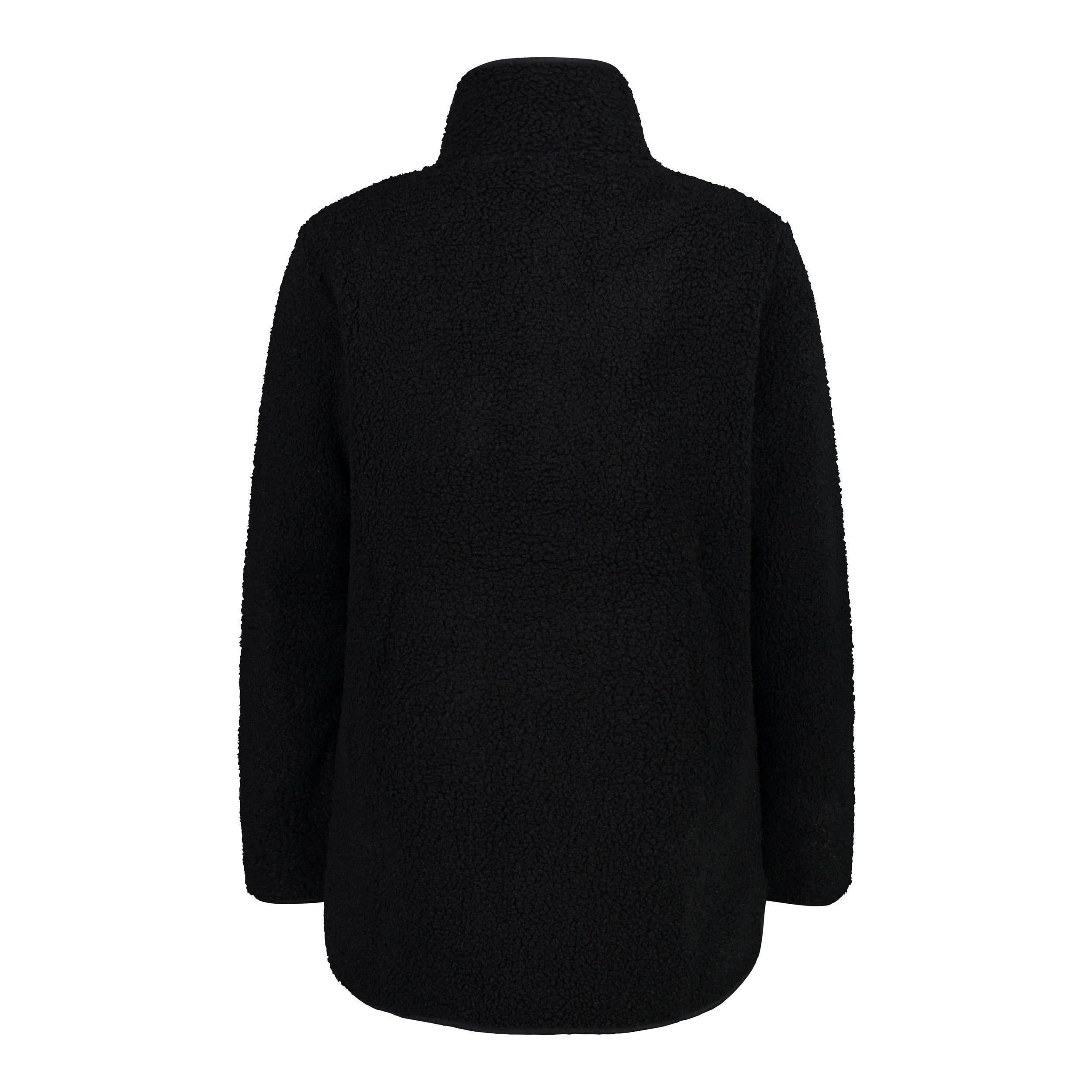 Rückansicht der langen CMP Jacke für Damen
