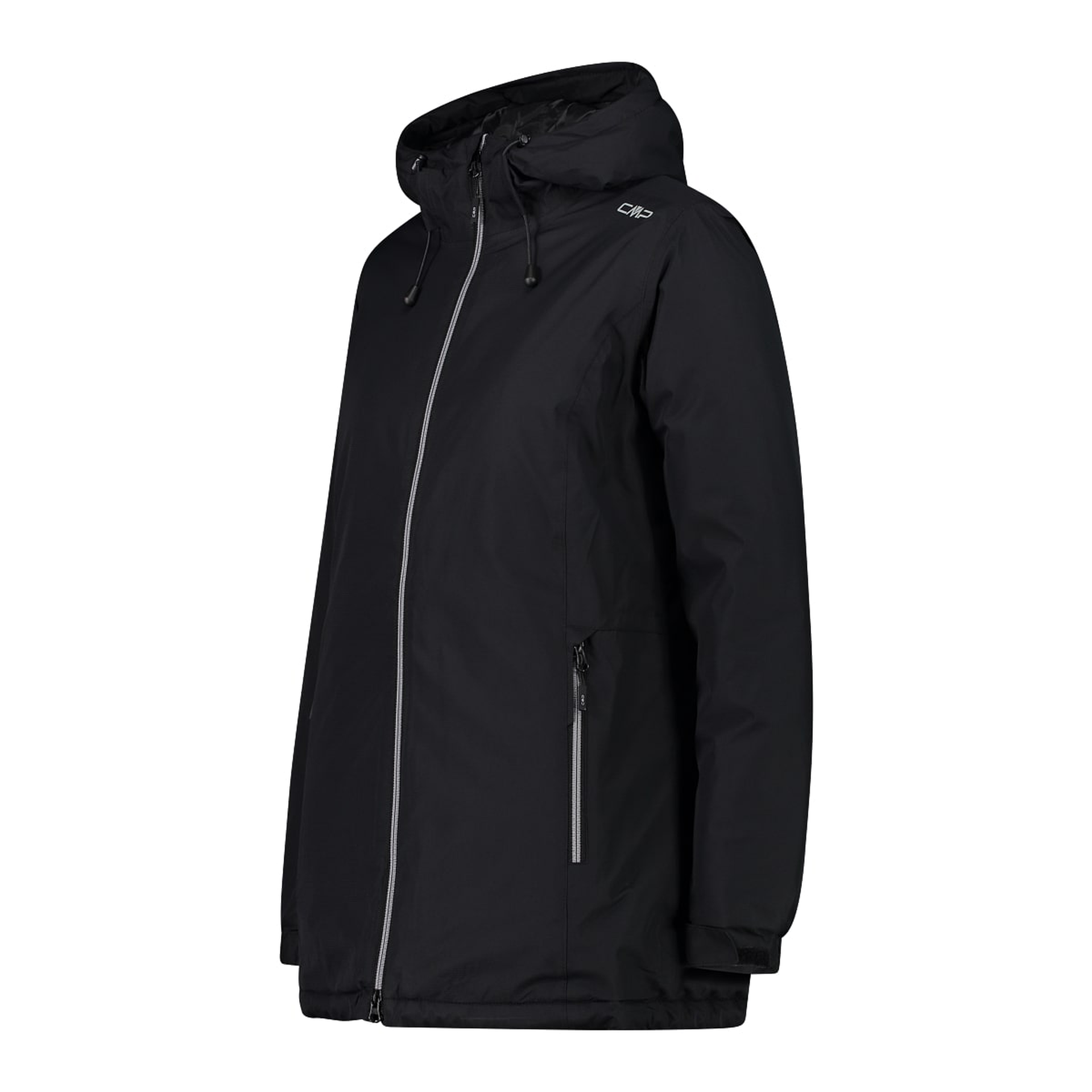 CMP Damenjacke ClimaProtect in Schwarz – Seitenansicht