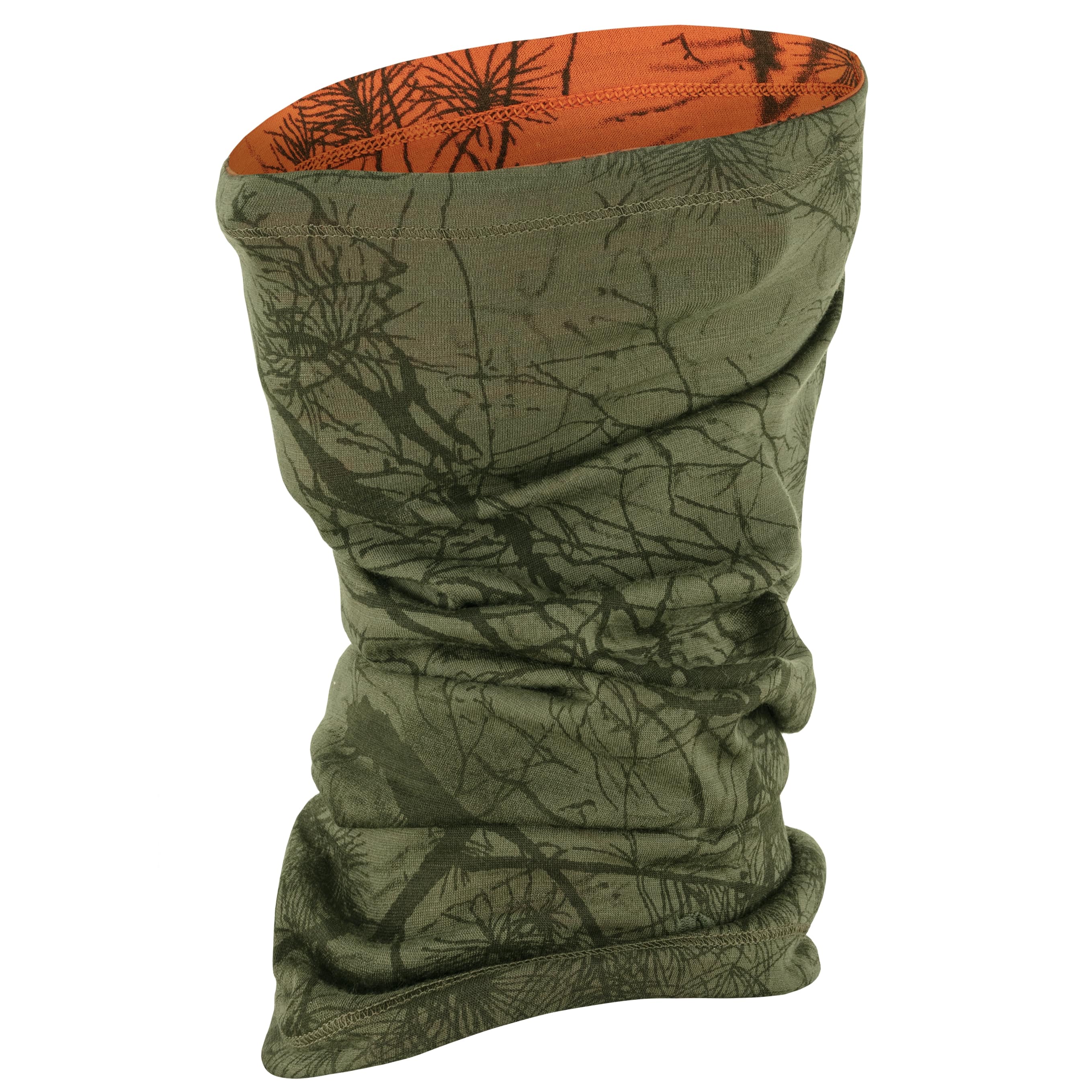 Vorderansicht des Fjällräven Lappland Neck Gaiter in Grün
