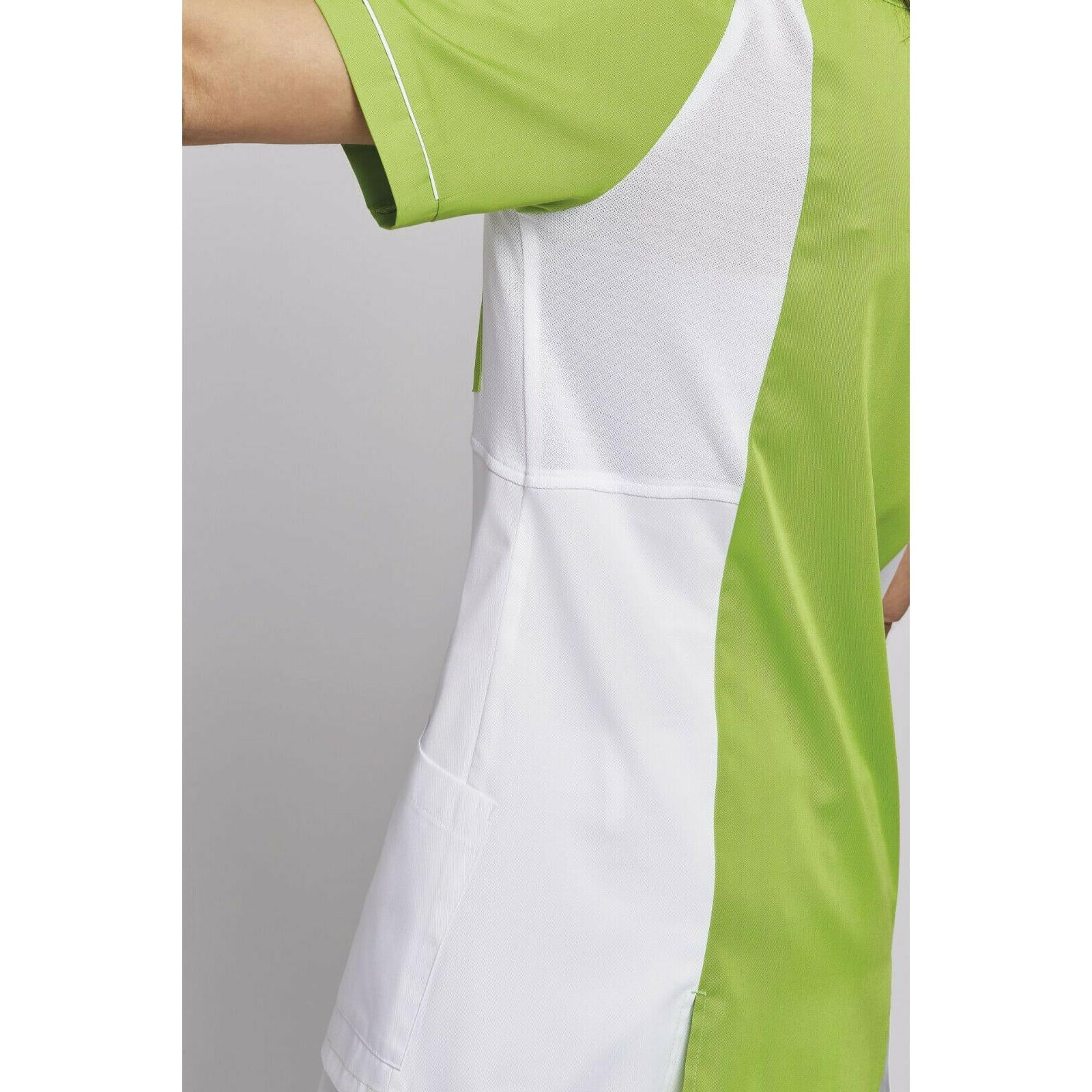 LEIBER Damen Hosenkasack 1/2 Arm 08/2789 Kasack Damenkasack Fb. maigrün / weiß