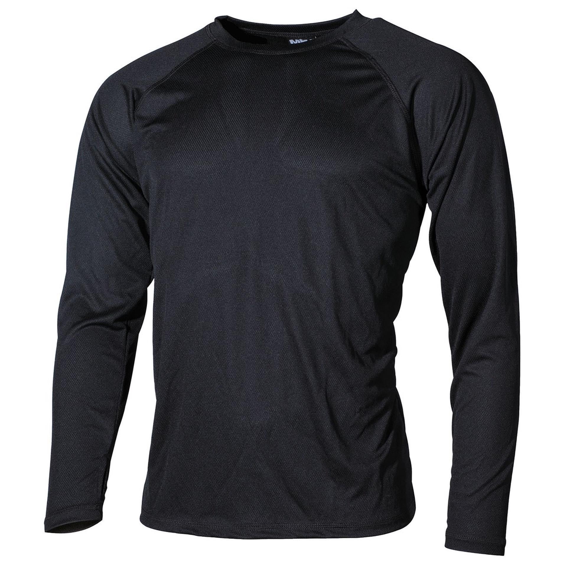 FOX Outdoor US Unterhemd Level I GEN III in Schwarz mit Rundhals, frontal fotografiert