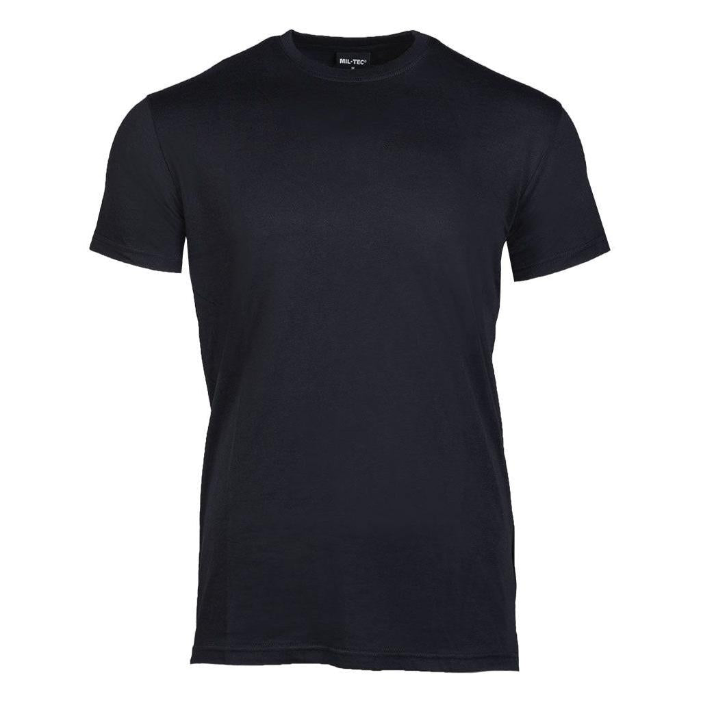 MIL-TEC T-Shirt schwarz US Style Rundhals Shirt Cotton Shirt