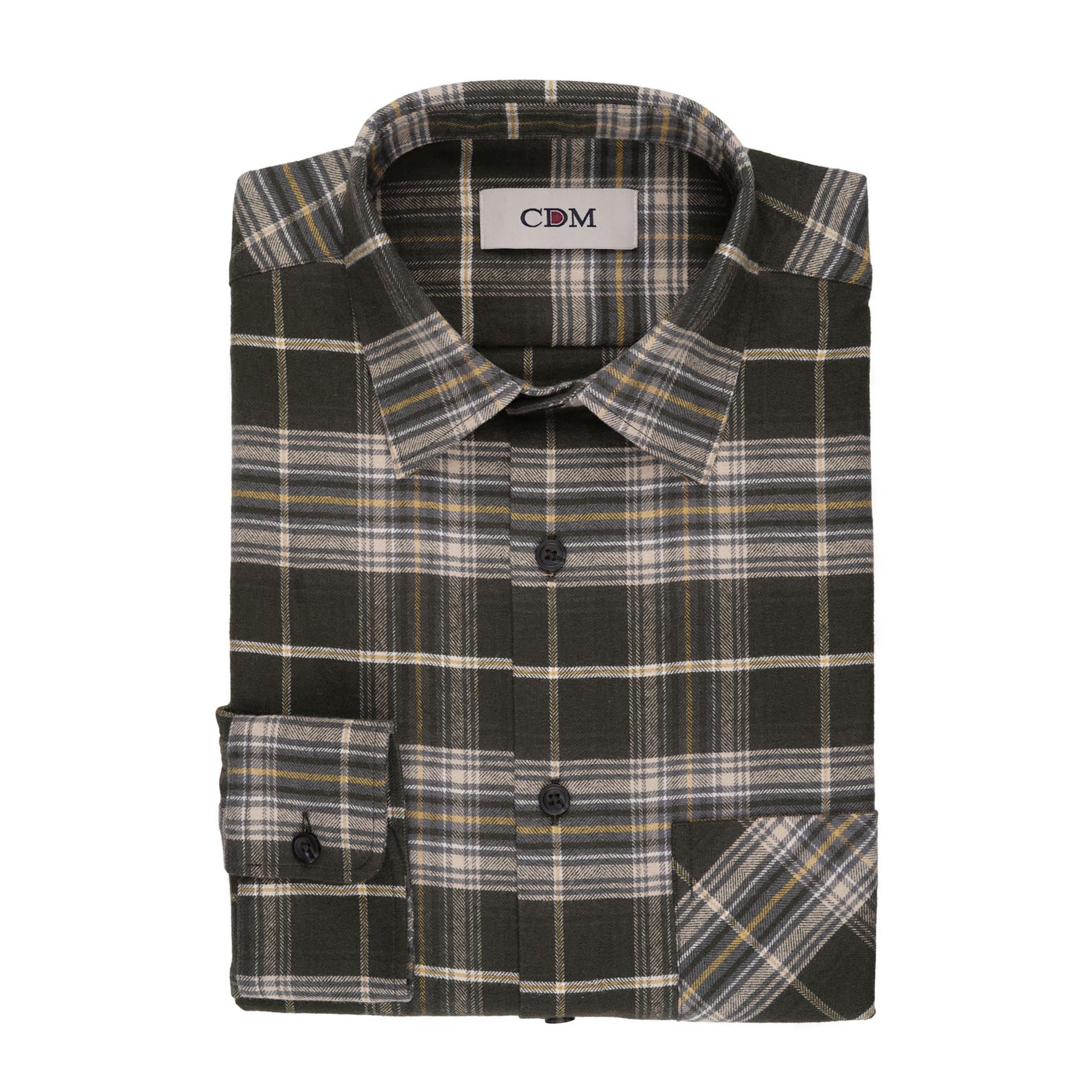 Funktionales Herren-Jagdshirt in Oliv mit Hirsch-Motiv – bequemes Oberteil für Jagd und Freizeit