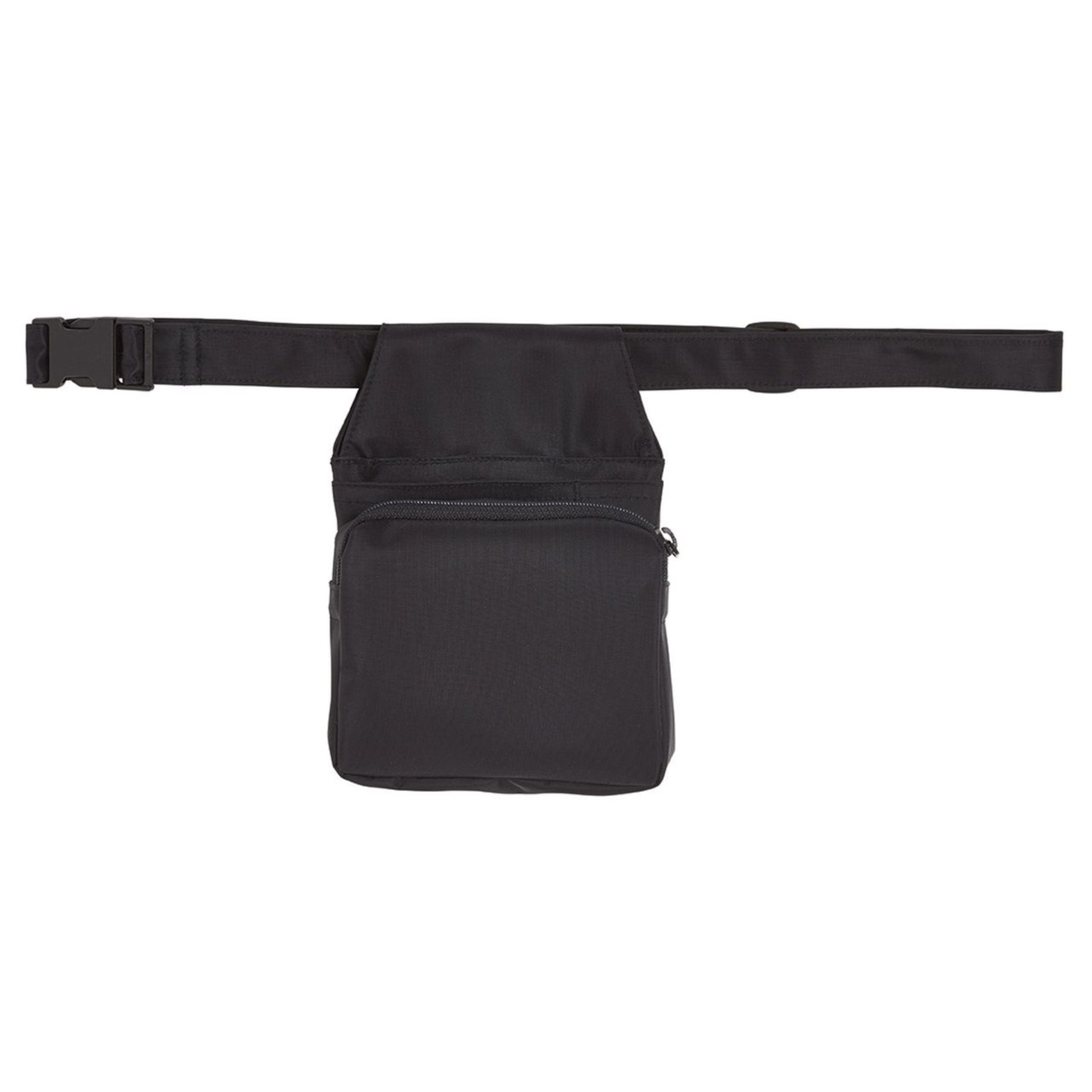 Gastro Zubehör – schwarze Kellner-Gürteltasche mit Reißverschluss und Fächern