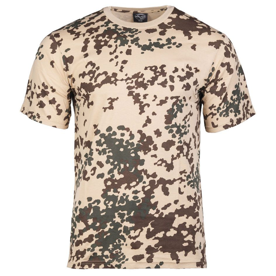 Kurzarmshirt im hellen Camouflage-Design