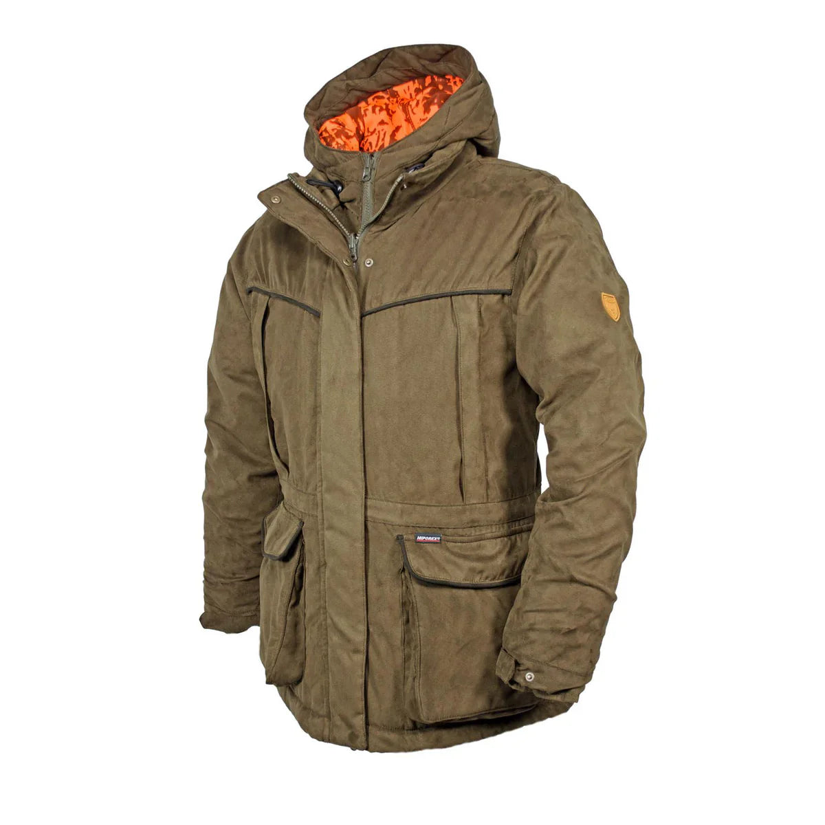 Jagd Damen Jacken – grüne Damen-Fleecejacke mit Stehkragen und Reißverschluss