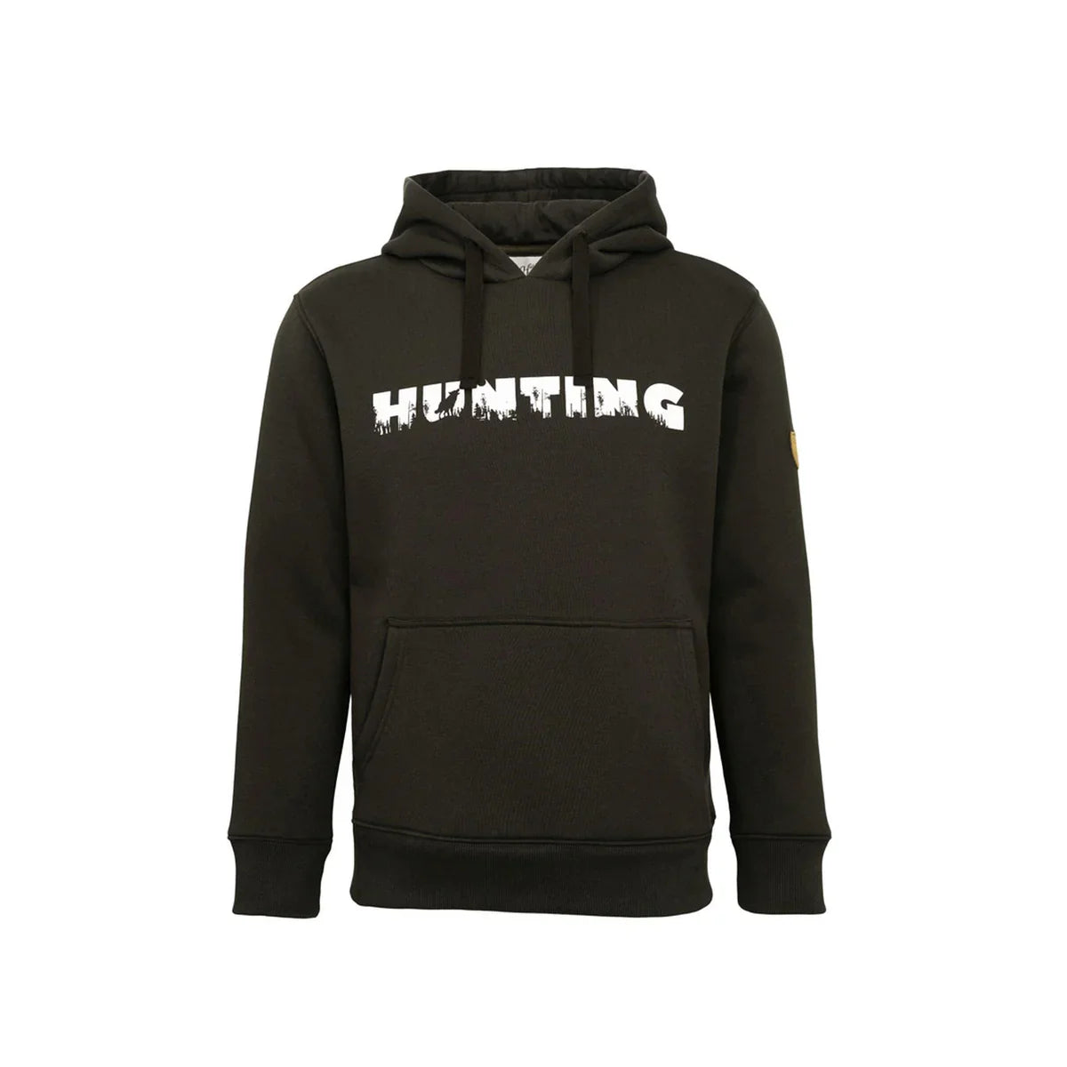 Funktionales Herren-Jagdshirt in Oliv mit Hirsch-Motiv – bequemes Oberteil für Jagd und Freizeit