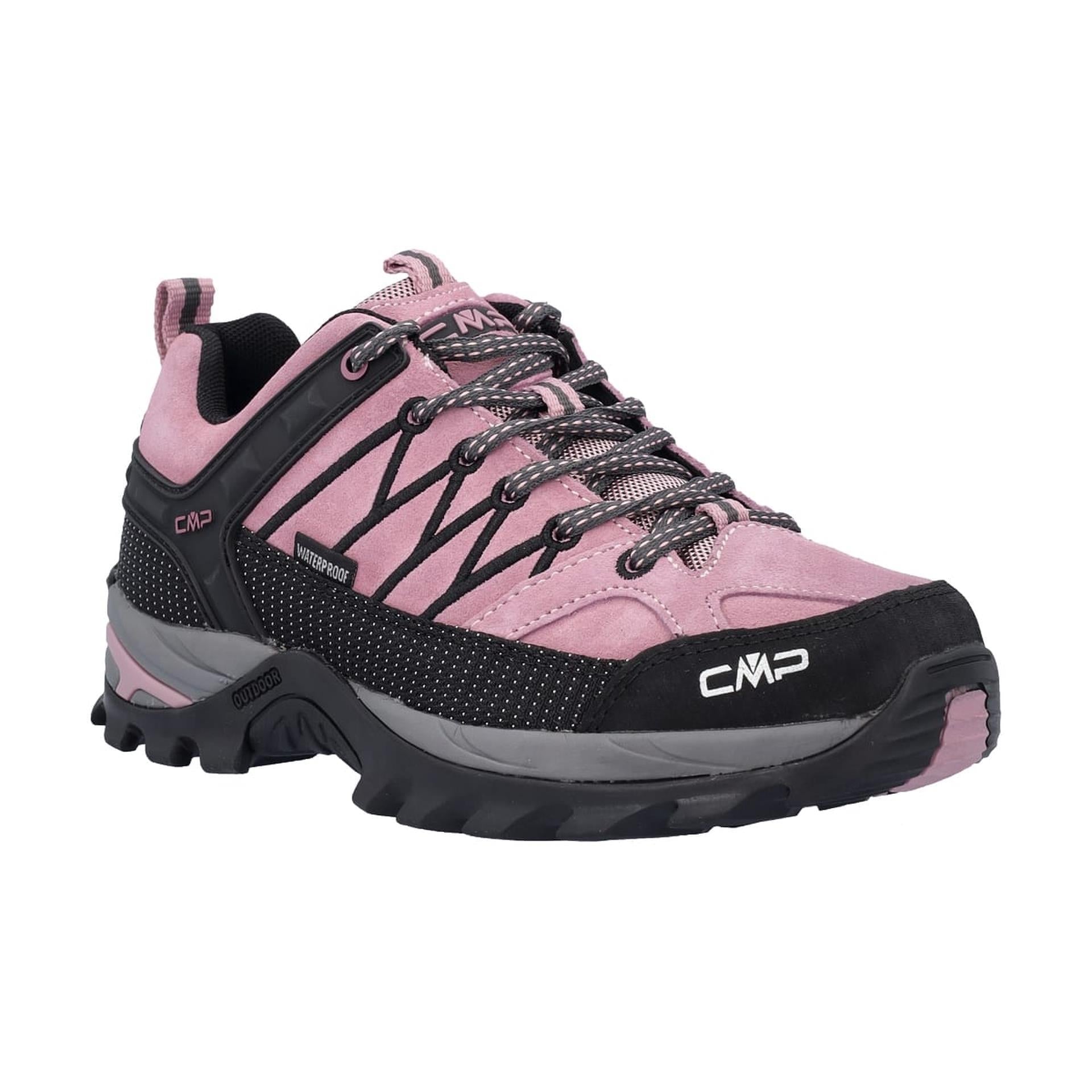 Pink-schwarze Damen-Trekkingschuhe – sportliche Outdoor-Schuhe