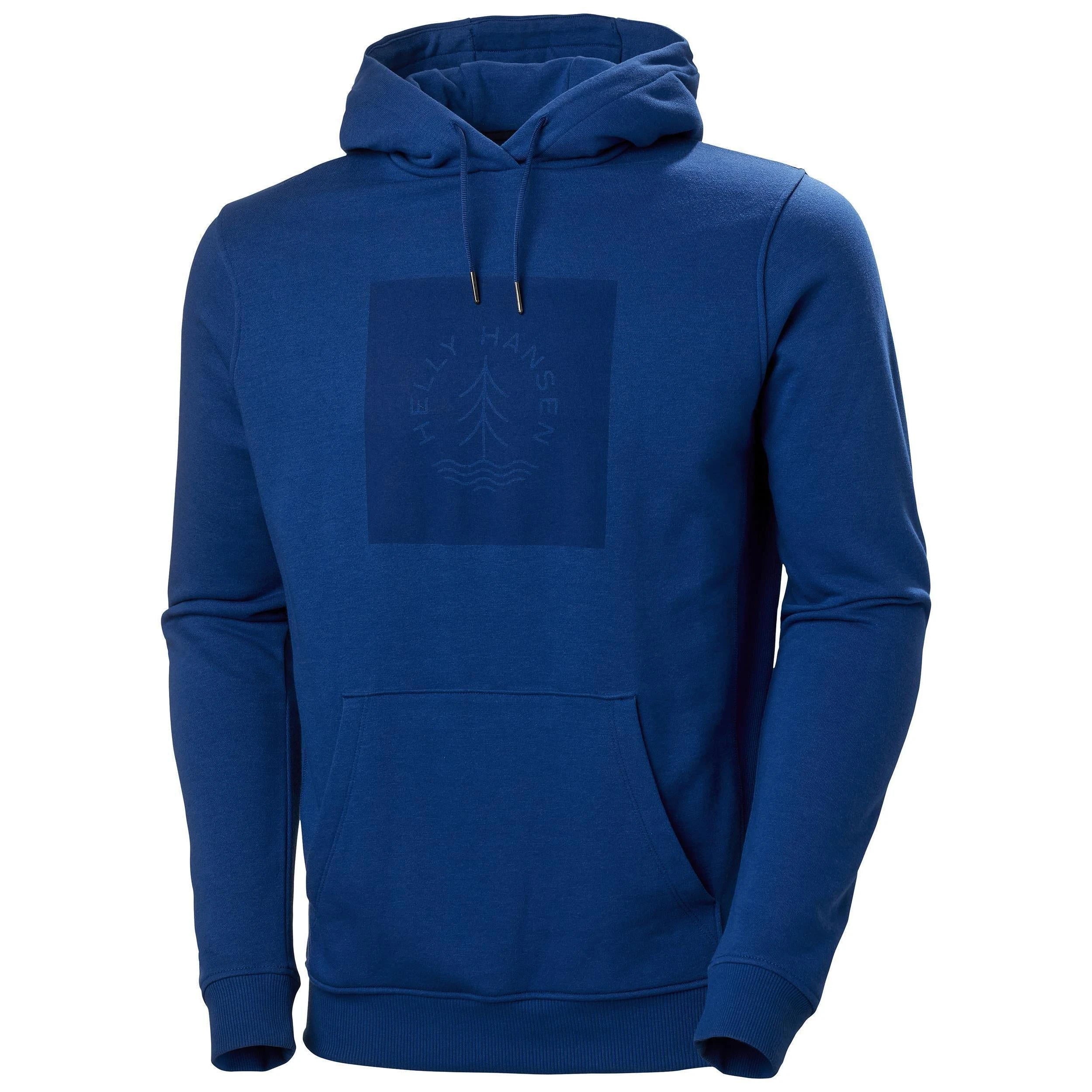 Herrenpullover in Blau mit Kapuze