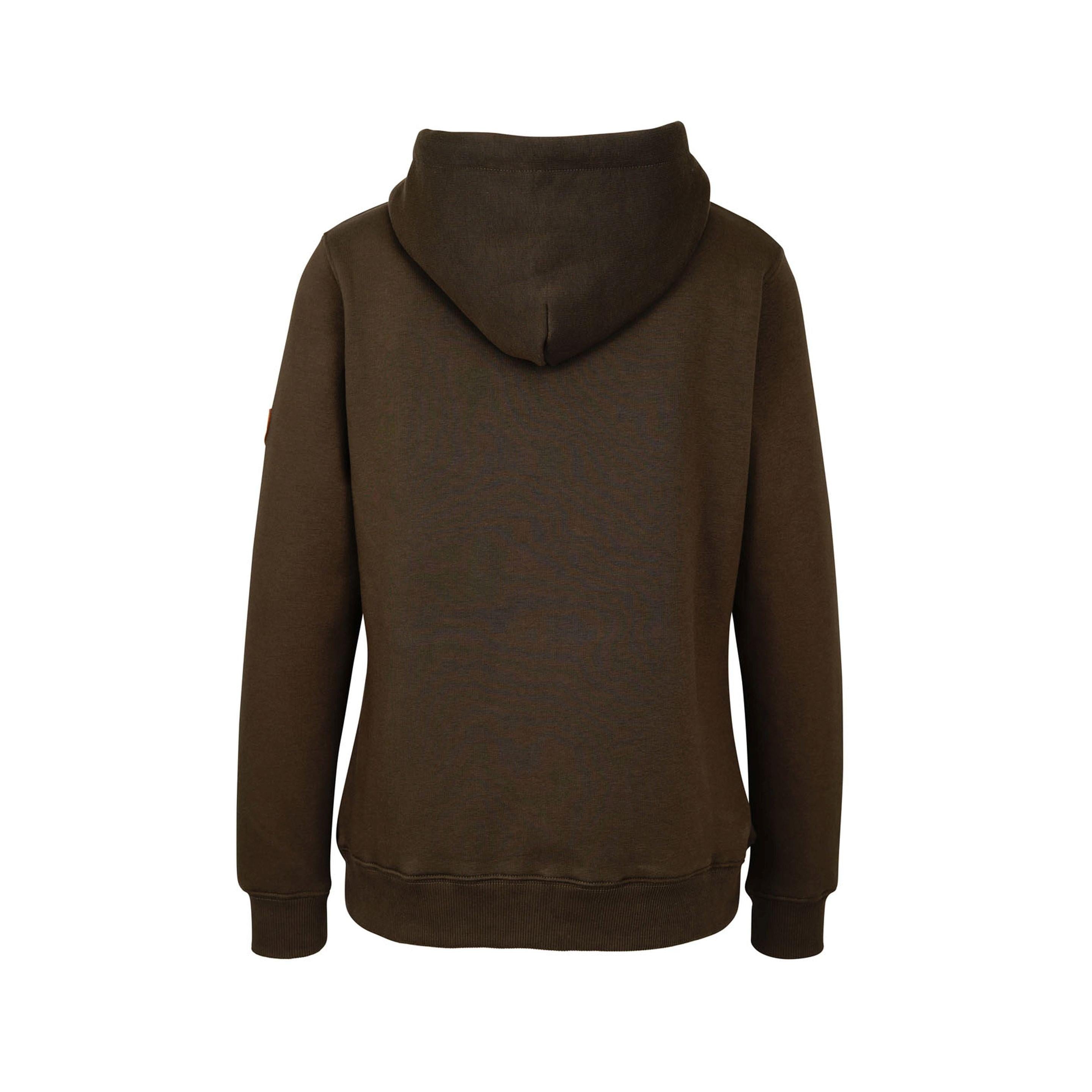 HUBERTUS Women HUNTING HOODIE "HUNTING LIFE"  oliv  Damen  Print Kapuzenpullover