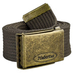 Koppel Gürtel 150cm von HUBERTUS – Ansicht mit Klemmschließe in Messingoptik