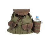HUBERTUS Canvas Rucksack m. Flaschenhalter oliv 20 Liter Jagdrucksack