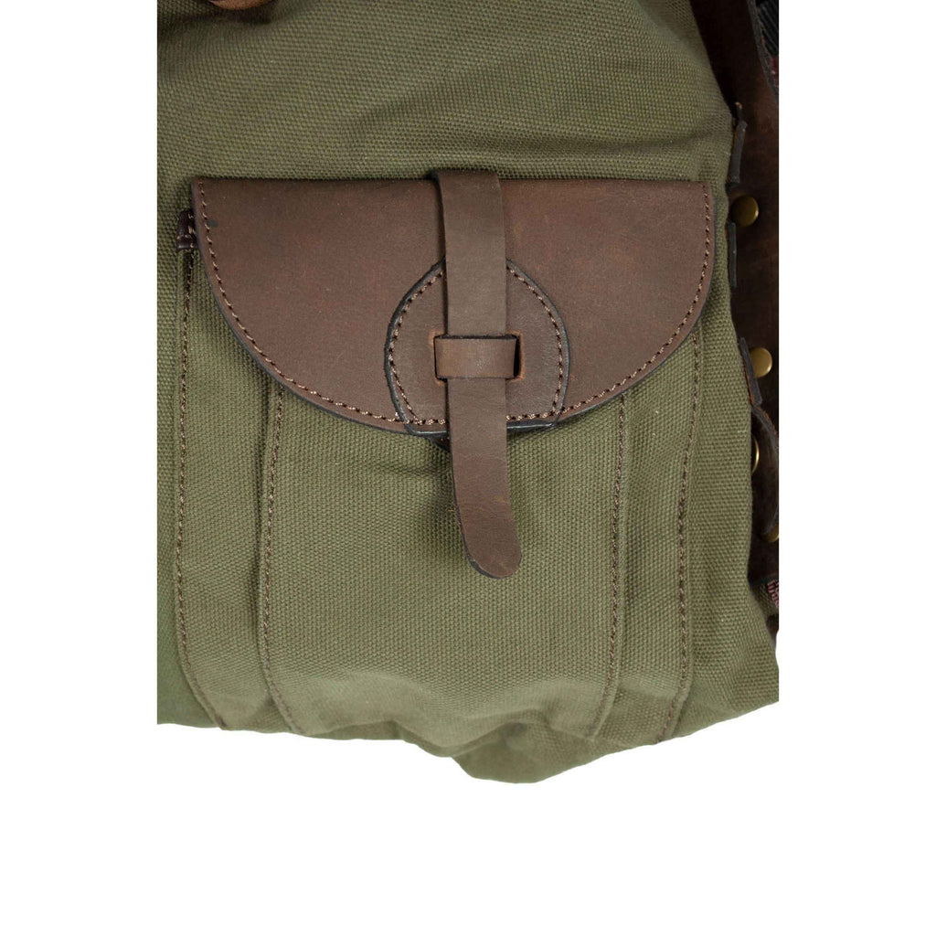 HUBERTUS Canvas Rucksack m. Flaschenhalter oliv 20 Liter Jagdrucksack