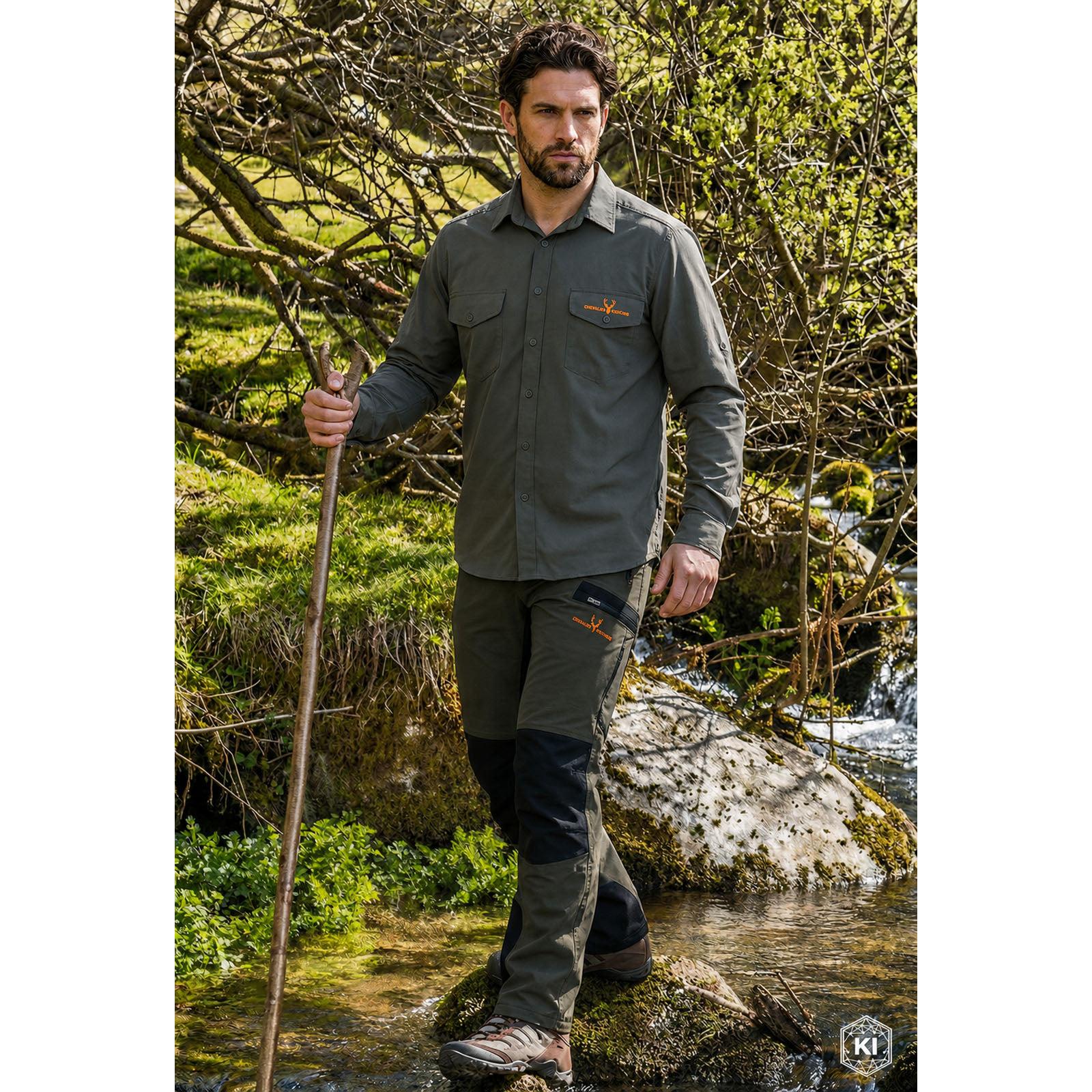 HUBERTUS Funktions-Hose AMAZONAS oliv Anti-Insekt® Stretch Jagdhose