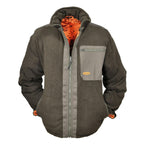 HUBERTUS Warn-Wende-Fleecejacke DRÜCKJAGD oliv (camo) Jagdjacke