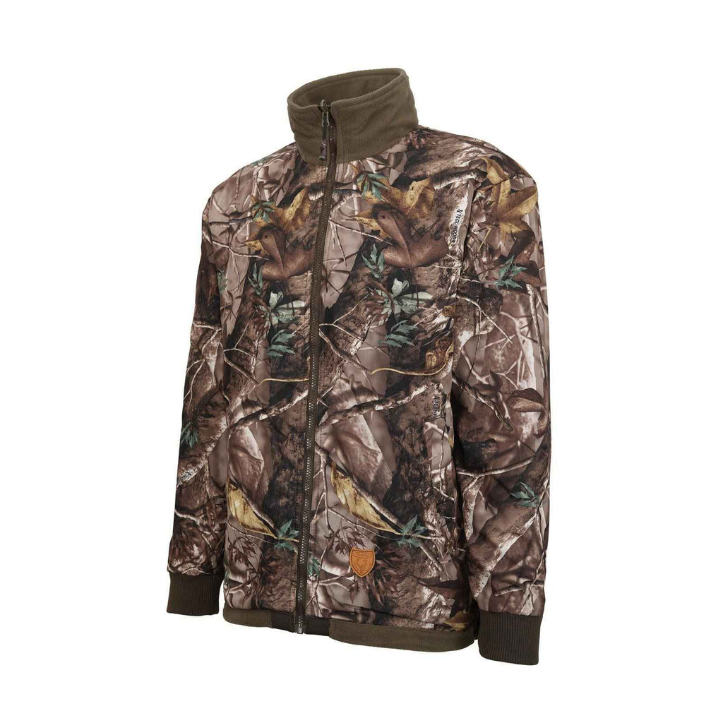 HUBERTUS Tarn-Wende-Fleecejacke PIRSCH oliv / braun-camo Herren Jagdjacke