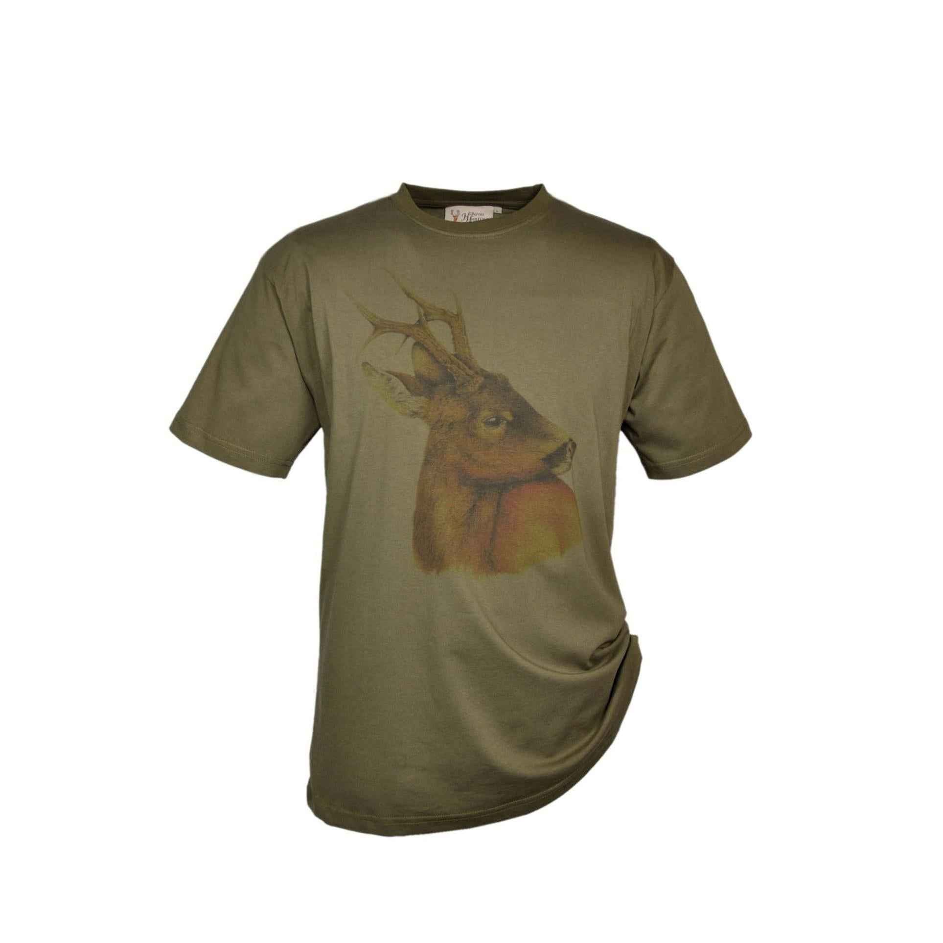 HUBERTUS Hunting unisex T-Shirt  REHBOCK  schilf Printshirt Shirt