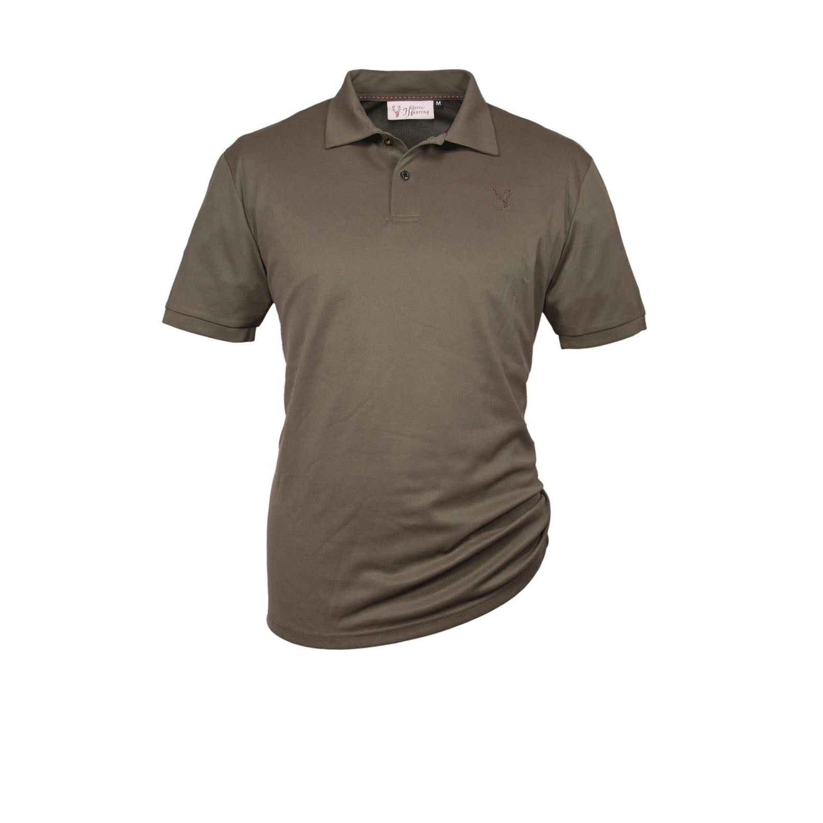 HUBERTUS Herren Funktions-Shirt Piqué Poloshirt dunkel-oliv