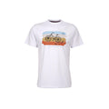BRIGG  Herren T-Shirt  TRAVELBIKE  weiß Printshirt