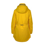 Rückansicht des Parkas VERENA – Damenjacke mit Teddyfutter und Wetterschutz