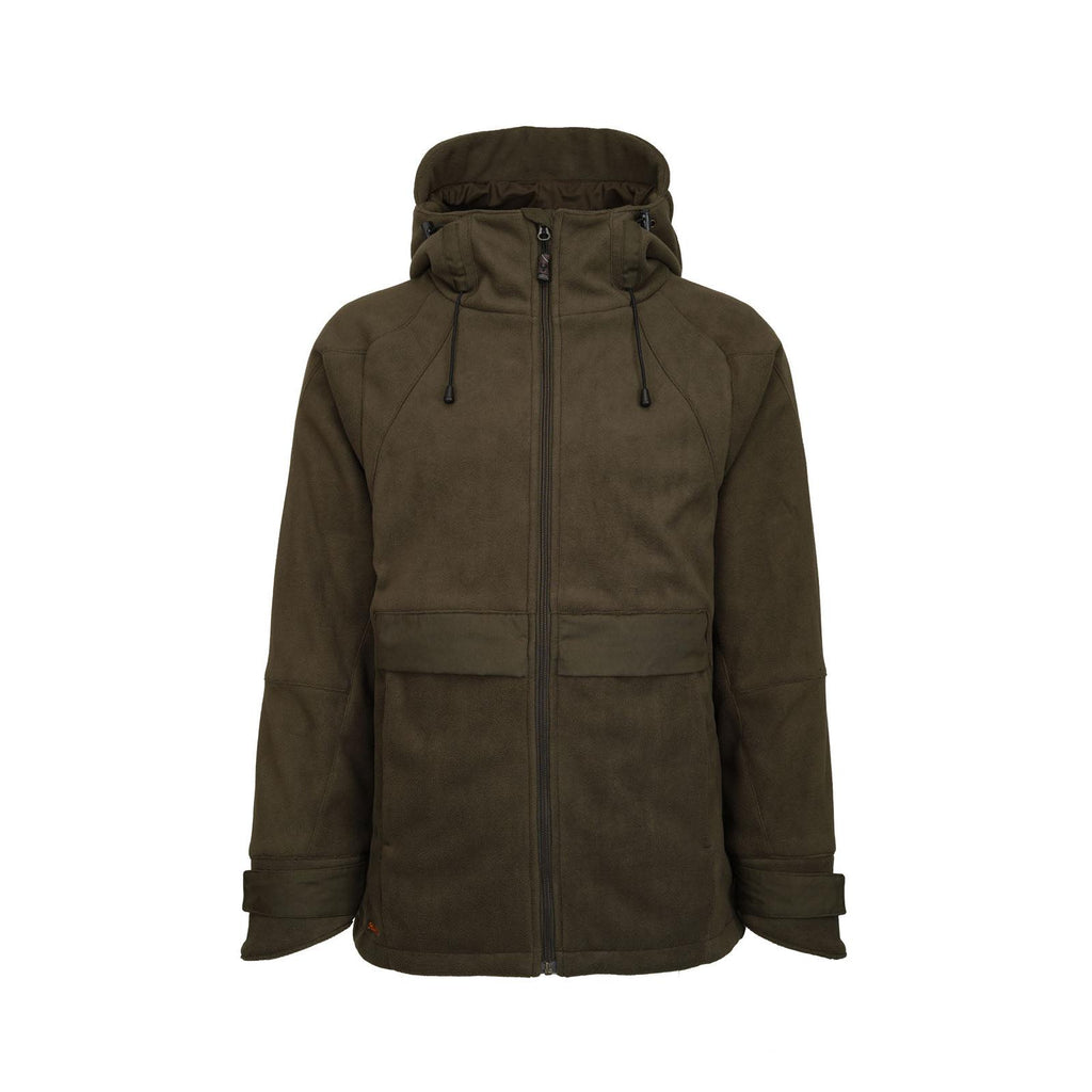 HUBERTUS Herren Anorak WINDBLOCKER Fleecejacke oliv/braun Jagdjacke
