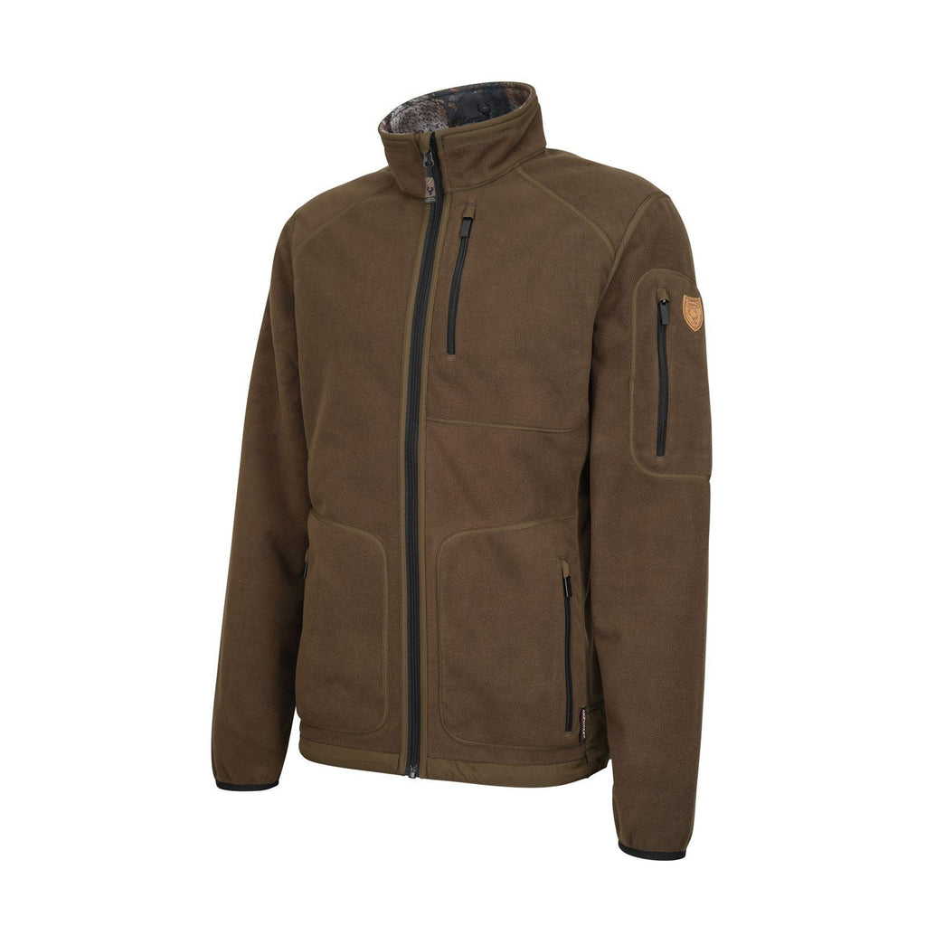 HUBERTUS Herren Tarn-Wende-Fleecejacke PIRSCH 2 oliv/braun-tarn Jagdjacke