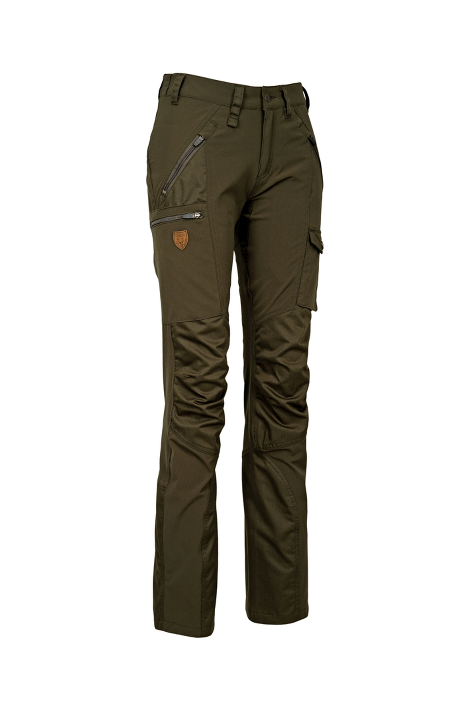 HUBERTUS Ladies Fashion Damen Jagdhose HYDRO Stretch dunkel-oliv