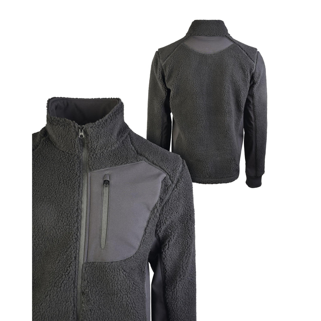MIL-TEC® BEARFORCE Kälteschutzjacke Teddy Fleece Jacke schwarz