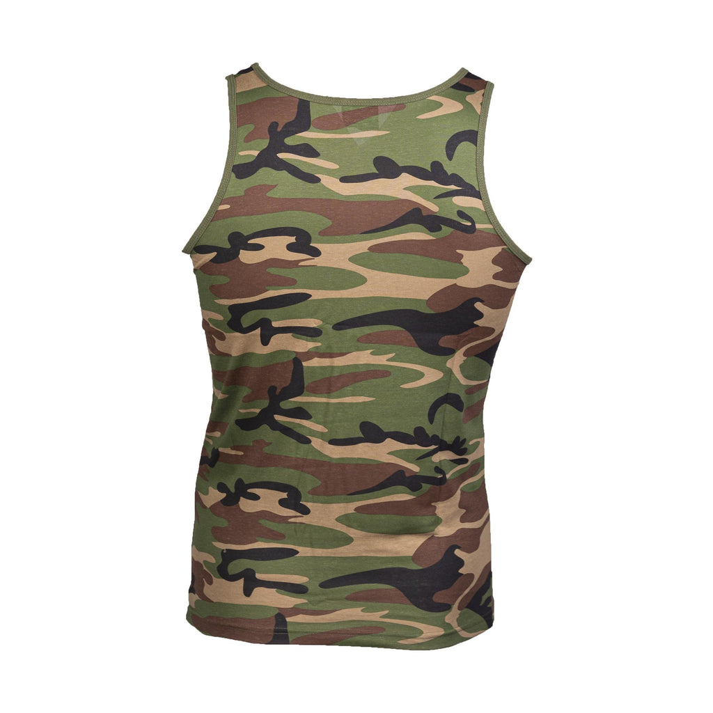 MIL-TEC® Tank Top Cotton woodland Shirt  Achselhemd Unterhemd